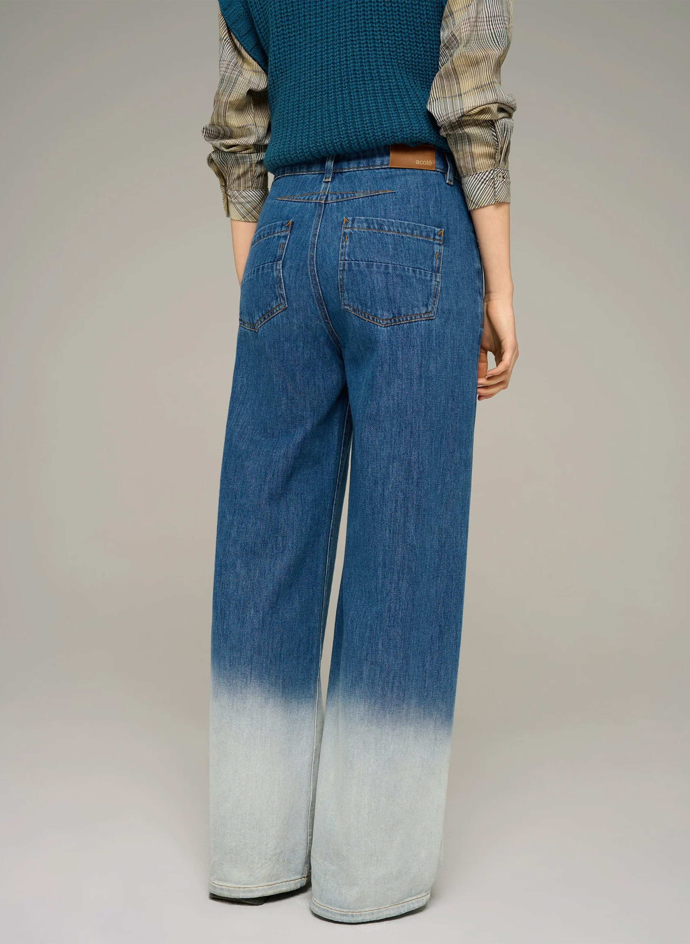 Weit geschnittene Jeans aus Baumwolle COTELAC ACOTE Blau