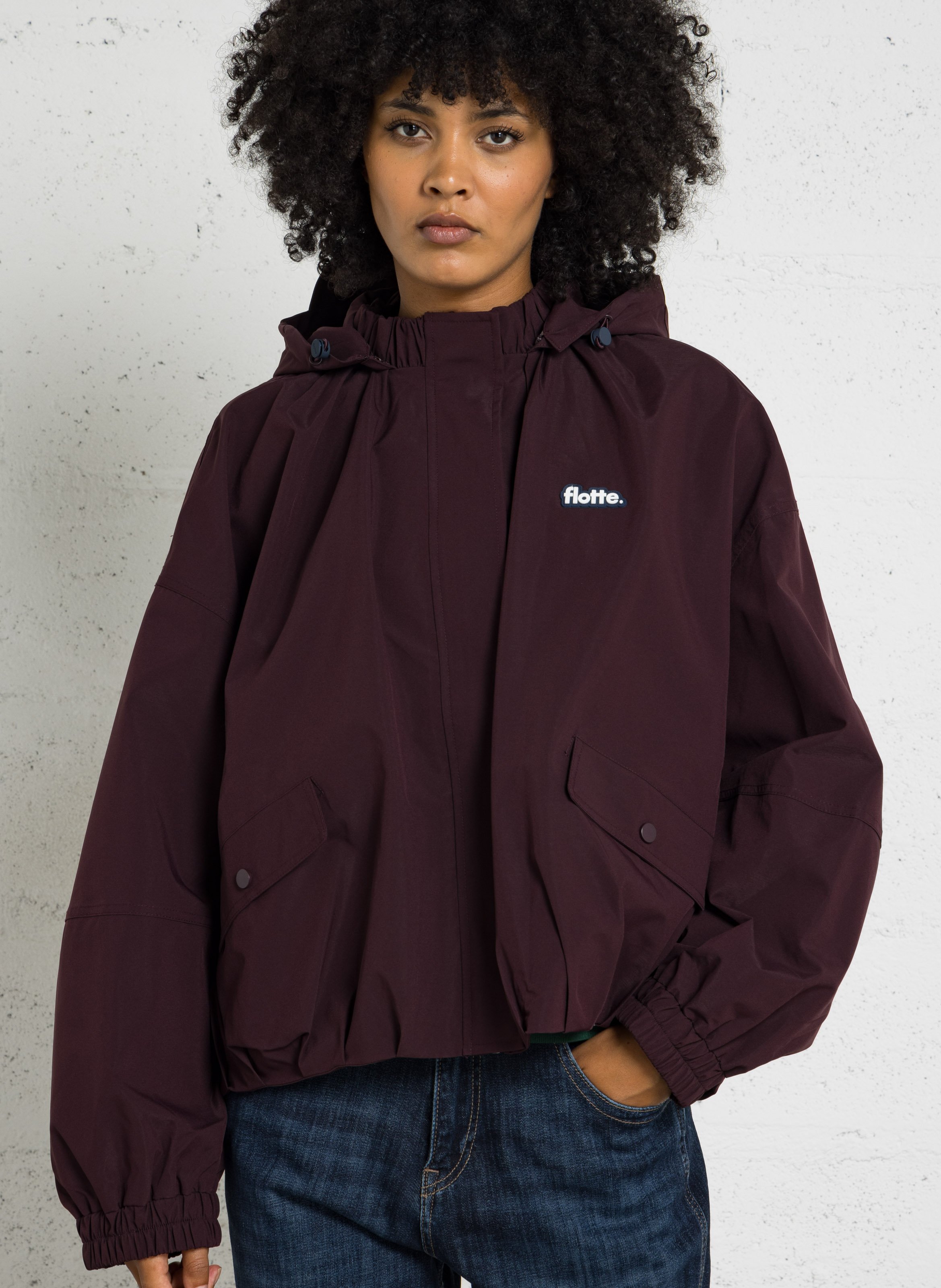 Loose-fit jacket FLOTTE Plums
