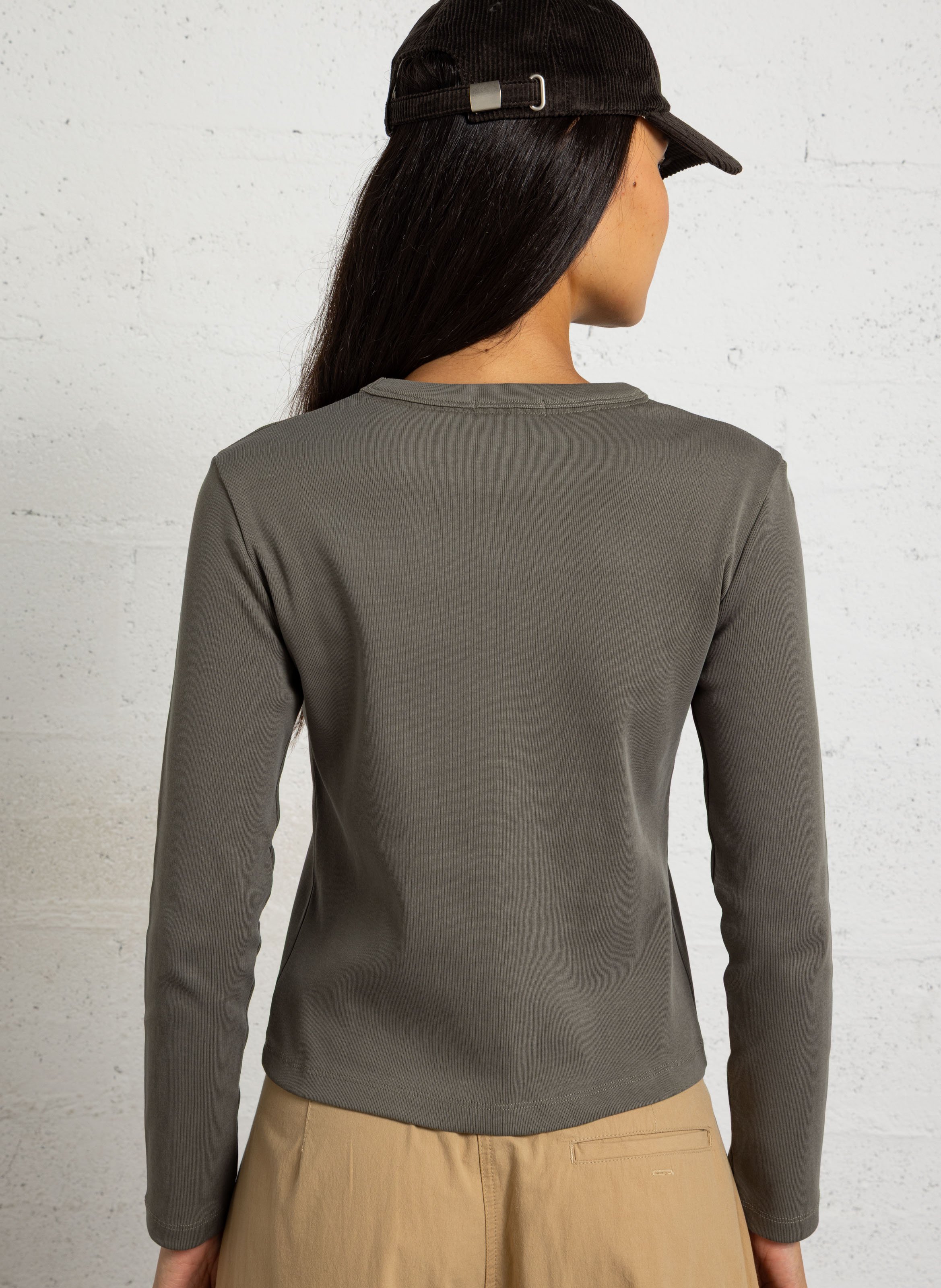 tee-shirt droit en coton bio SOEUR Vert