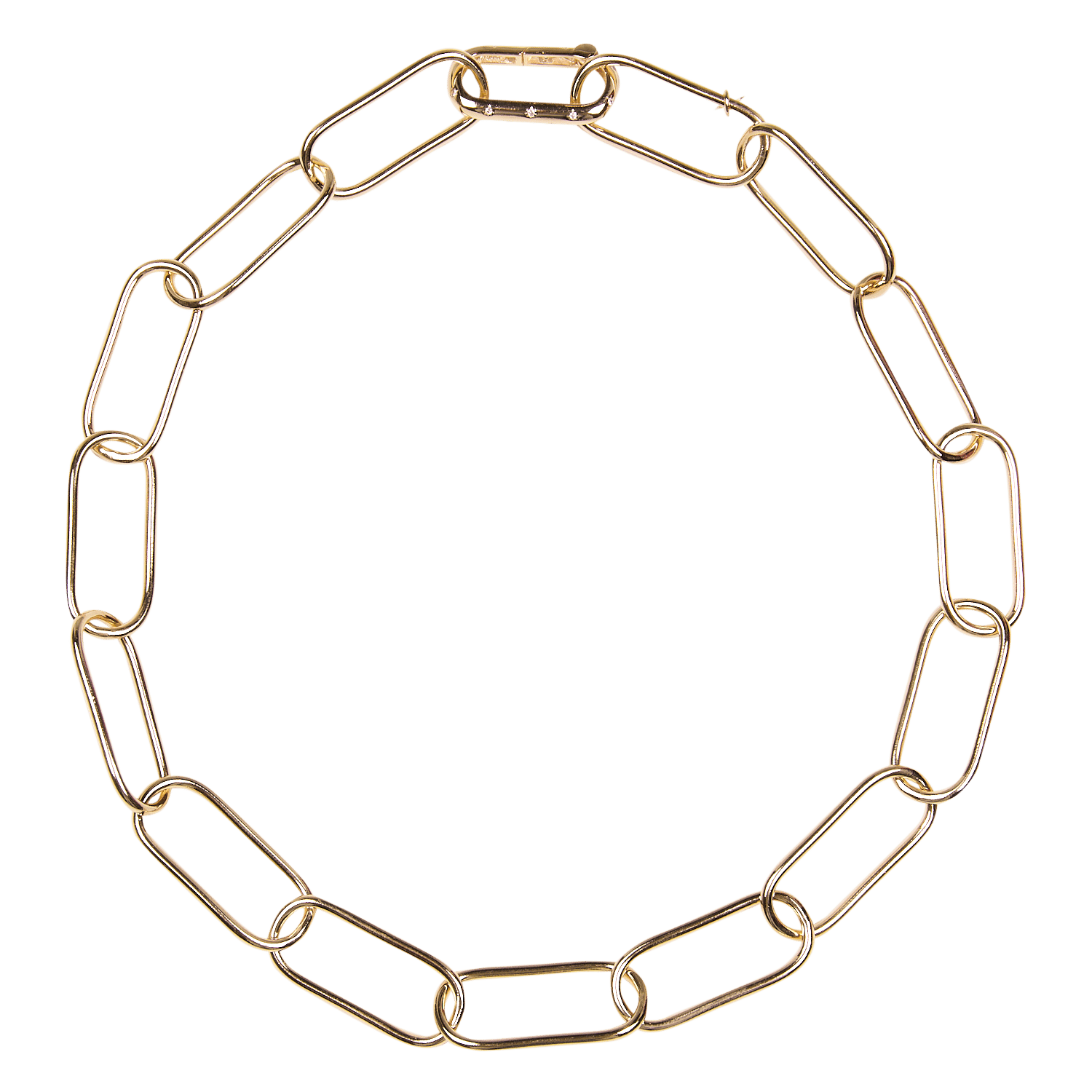 Halskette mit rechteckiger Gliederkette FEEKA Golden