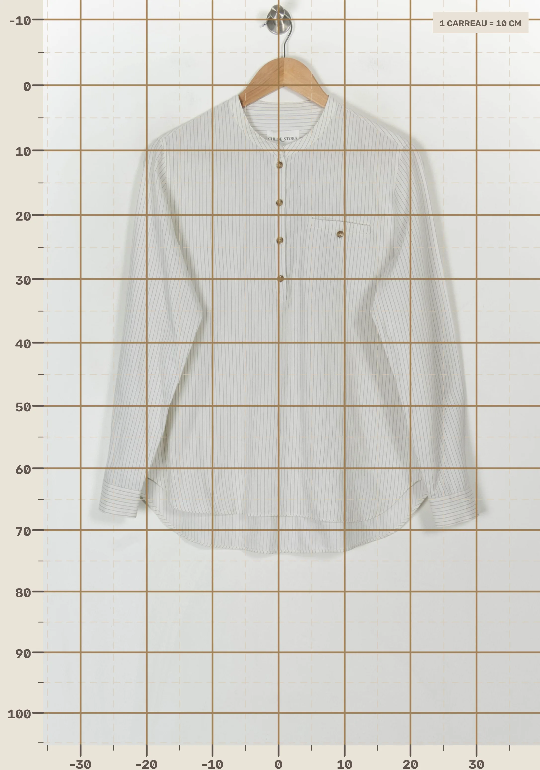 Blouse CHLOE STORA - SECONDE MAIN Beige