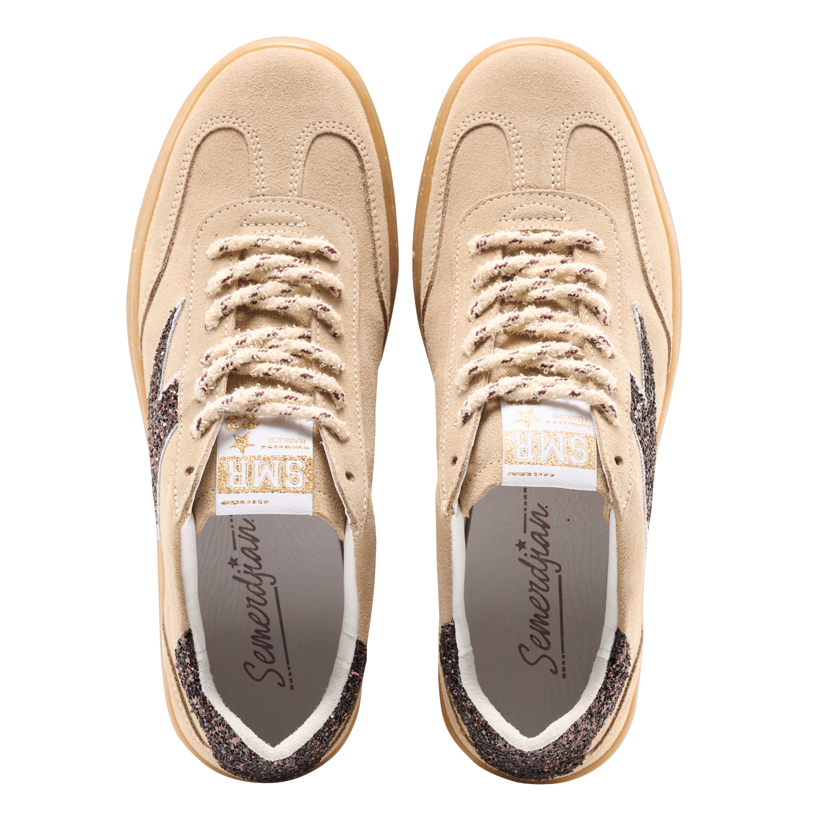 Lage sneakers met glitterdetails SEMERDJIAN - SMR Beige