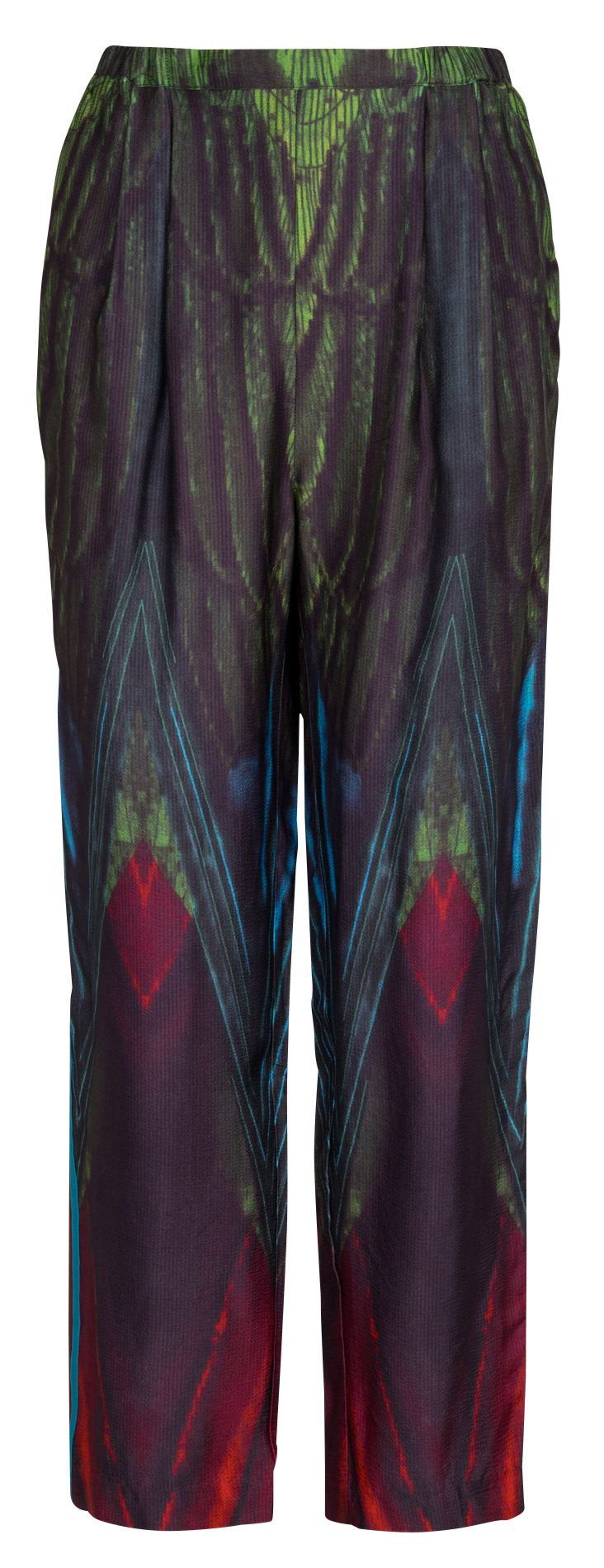 High-waisted printed pants MES DEMOISELLES Multicolored