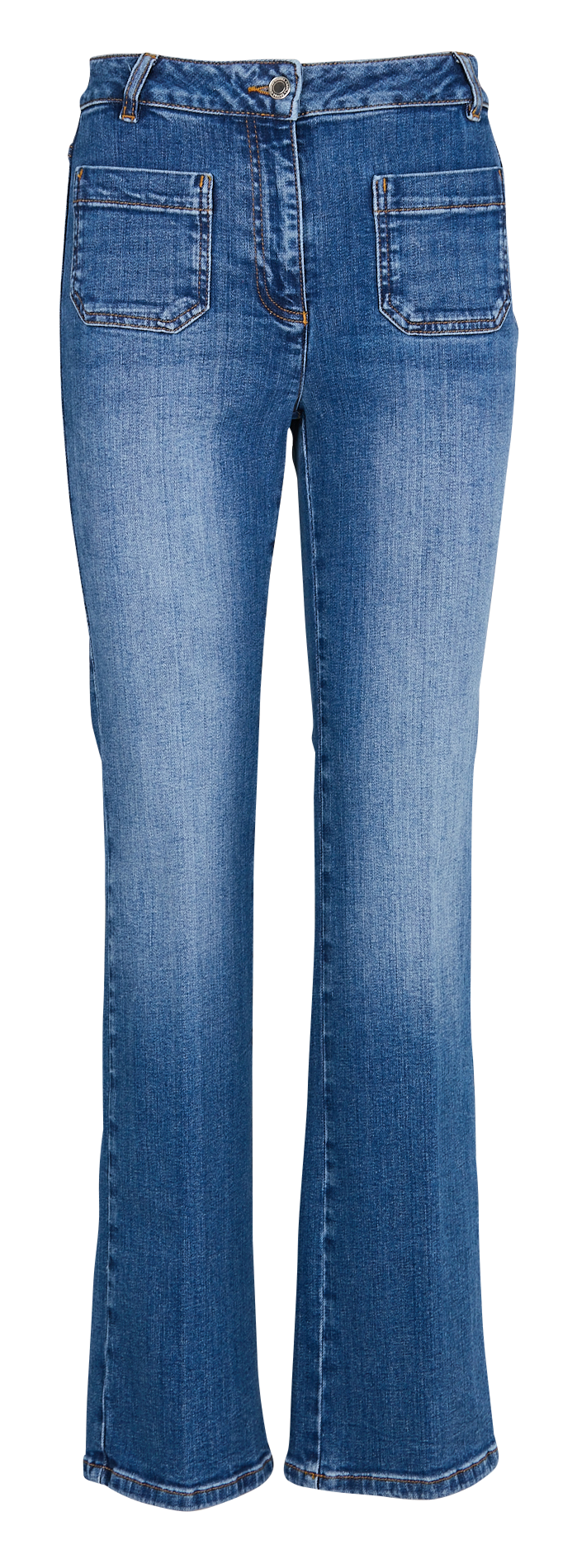 Flared cotton-blend jeans CAROLL Blue