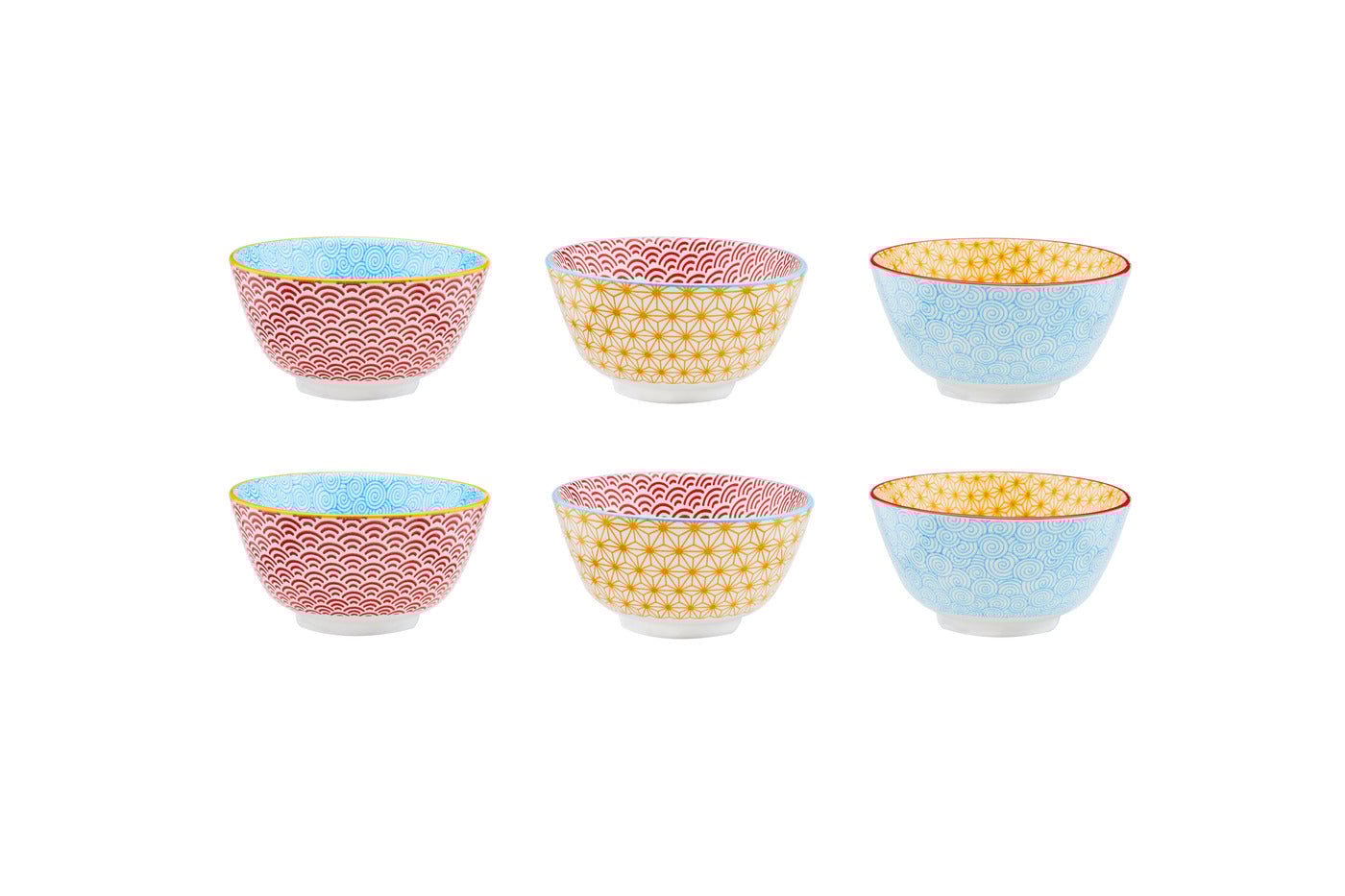 PATTERN - 6-piece bowl set BJORN Blue