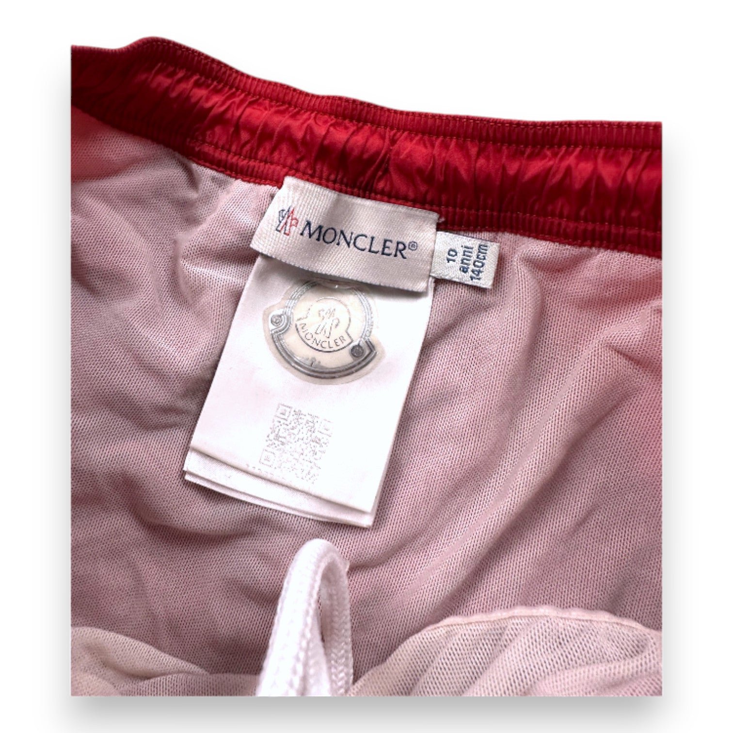 Red children's swim shorts - 10 years MONCLER - Seconde Main Red