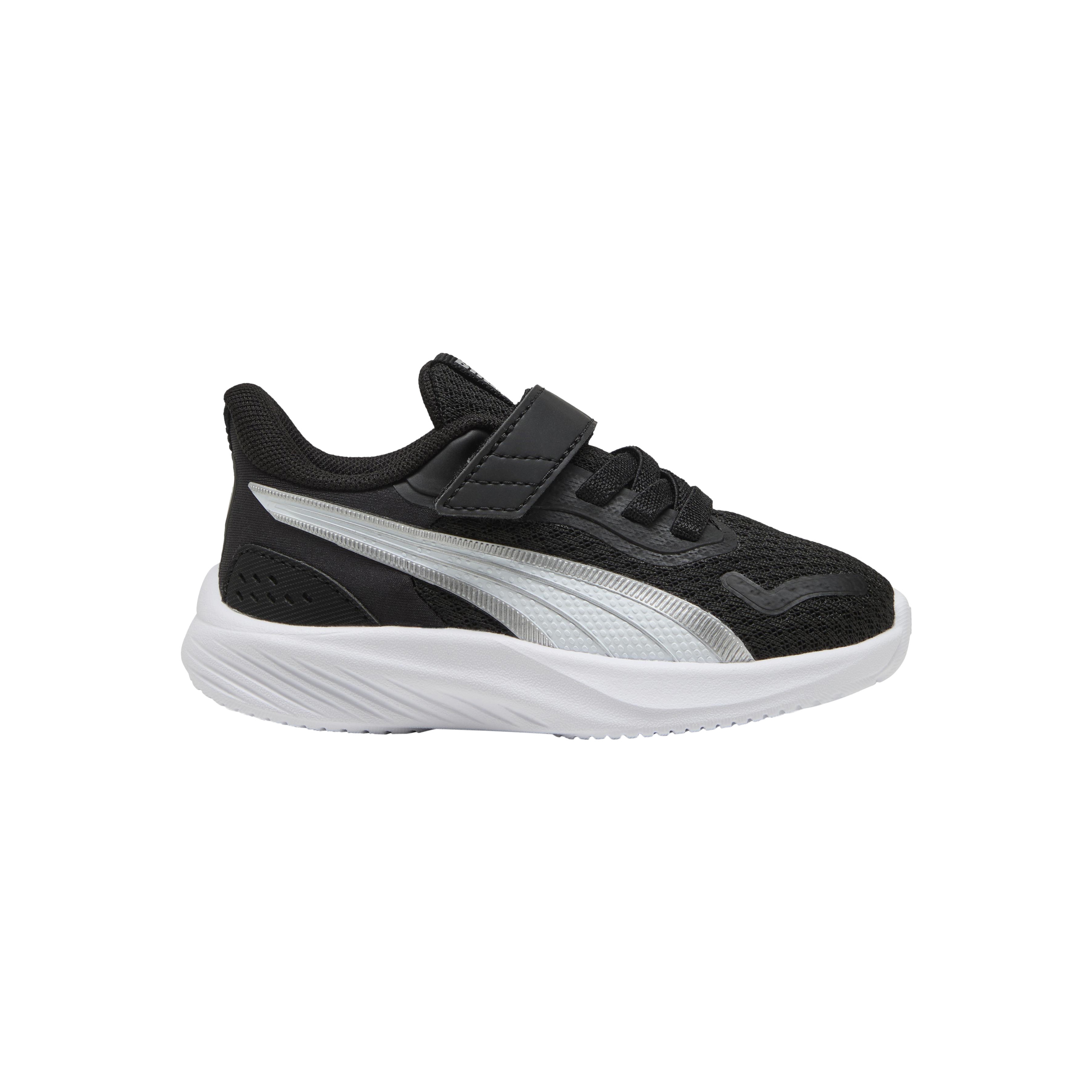Children's sneakers with Velcro straps. PUMA Black