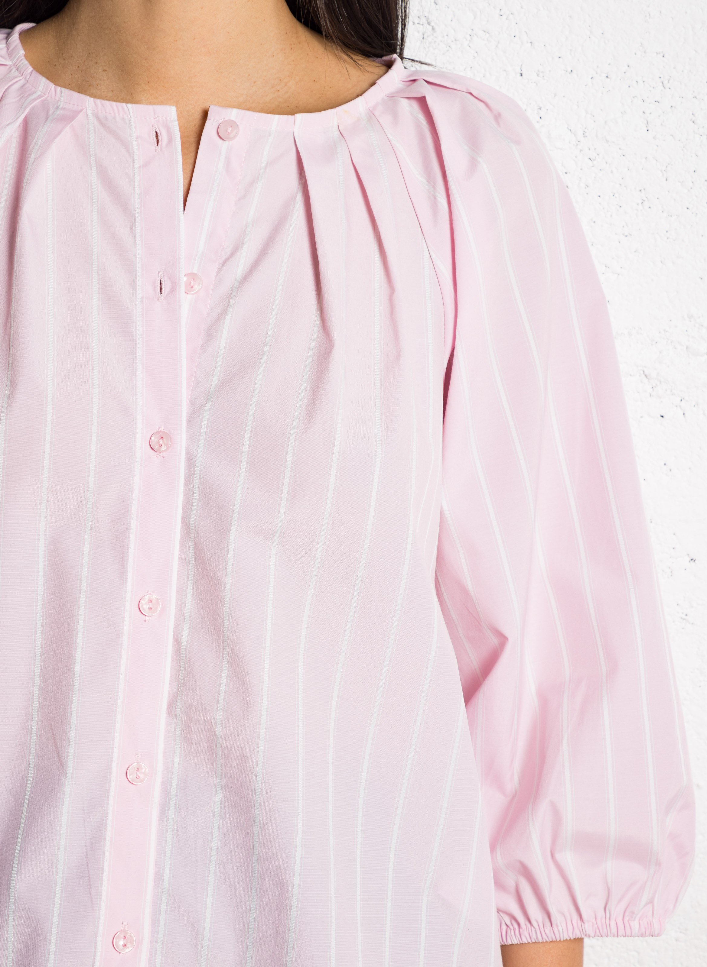 Weites Hemd mit Rundhalsausschnitt VILA Violett