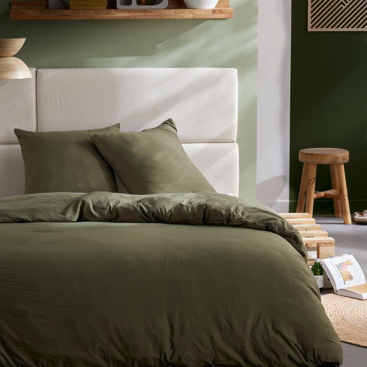 Cotton bedding set TODAY LINGE DE MAISON Green