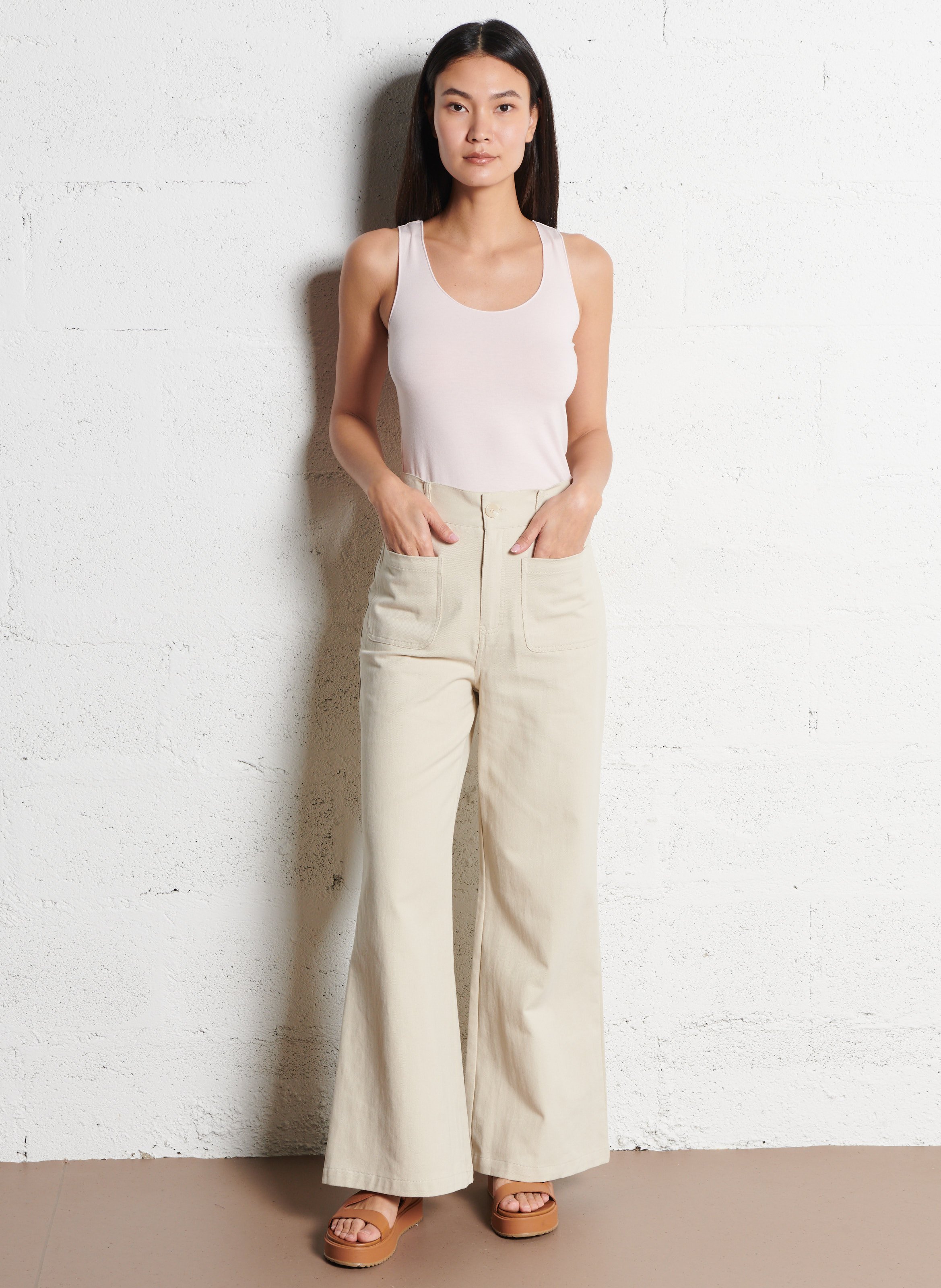 Débardeur droit MAJESTIC FILATURES Rose