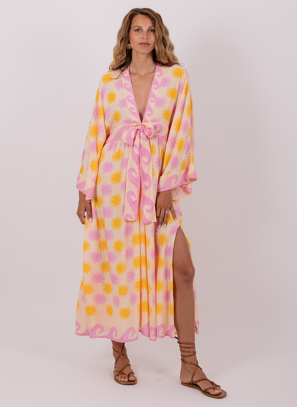 Robe ample longue en coton SUNDRESS Beige