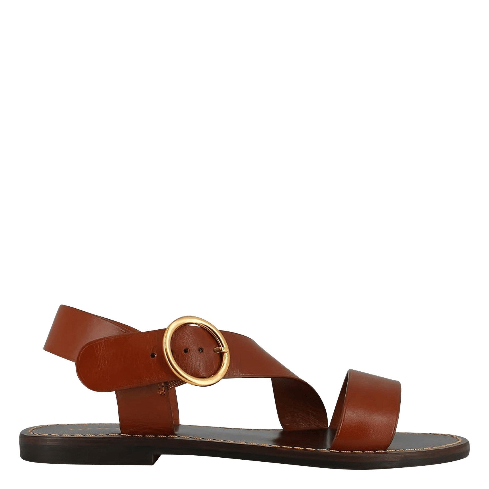 Aouda flat leather sandals JONAK