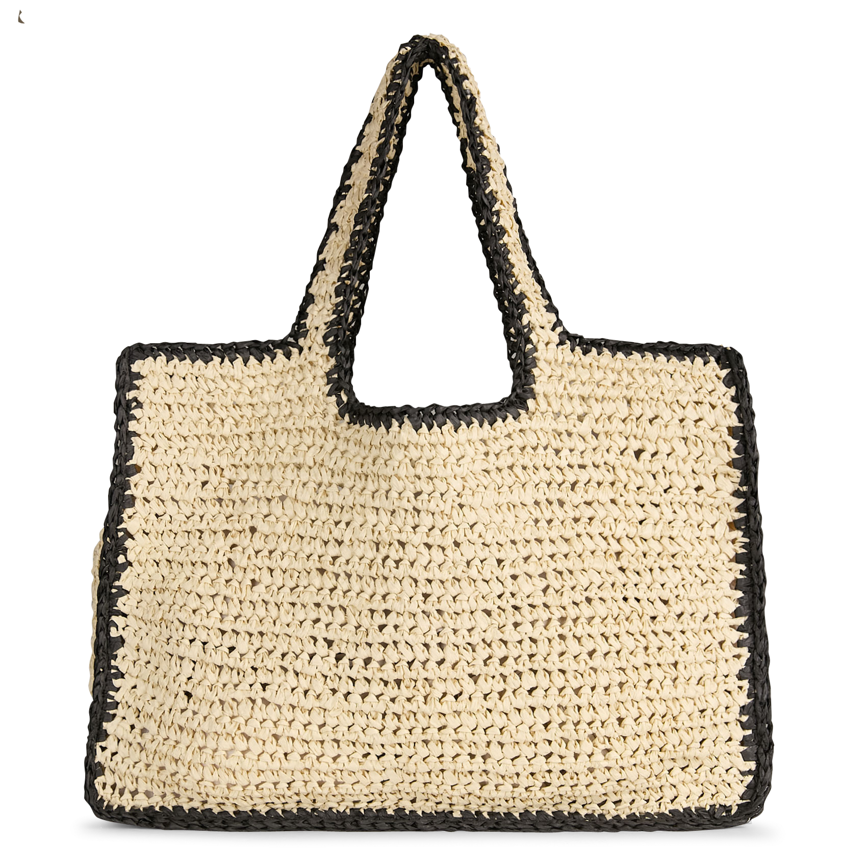 Shopper aus Stroh PIECES Grun