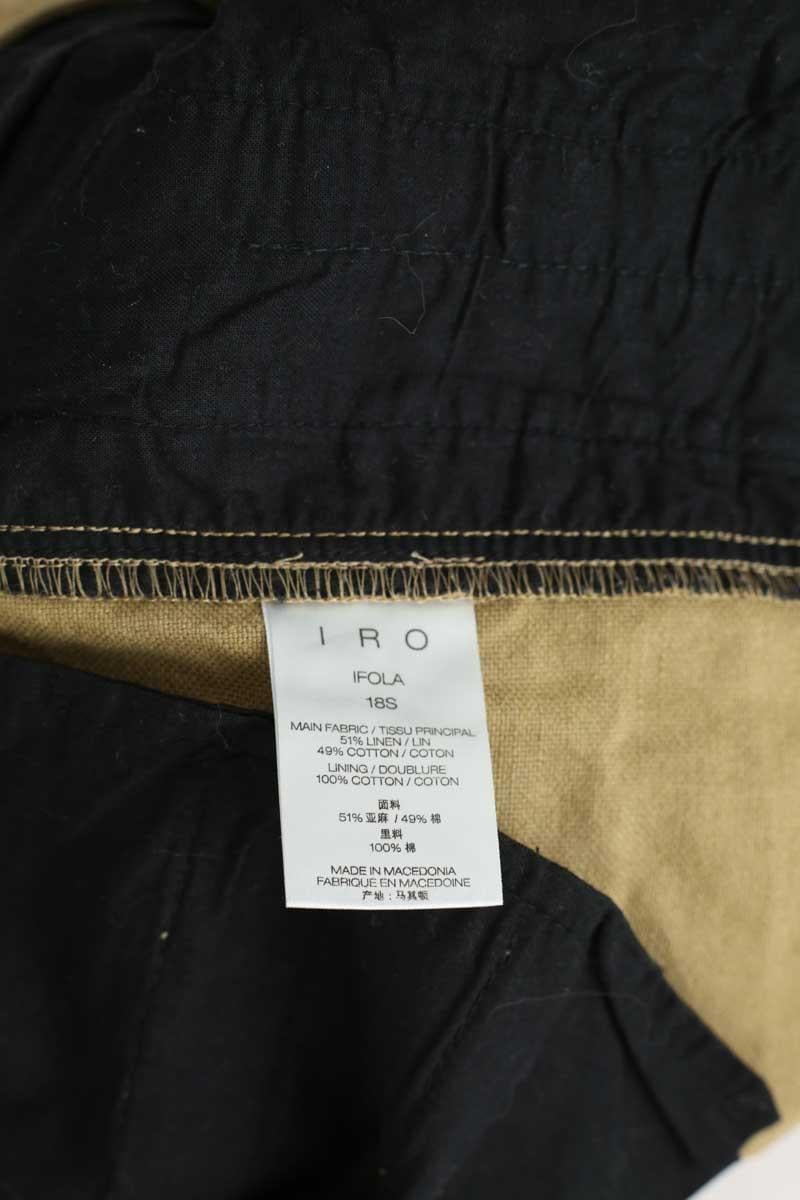 Cotton mini shorts IRO - Seconde Main Khaki