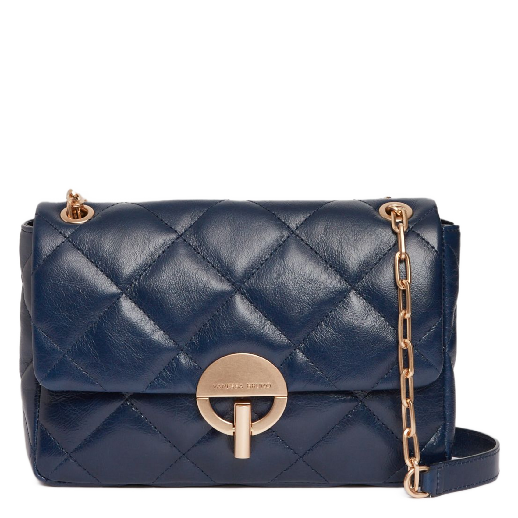 Dori leather shoulder bag VANESSA BRUNO Blue