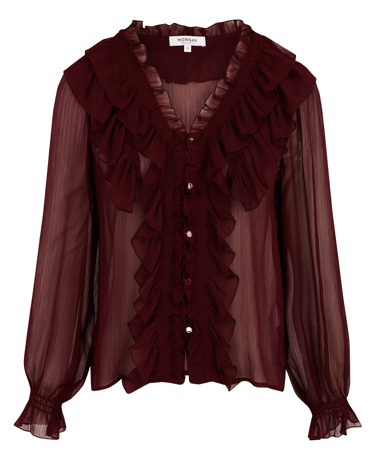 V-neck shirt MORGAN Purple