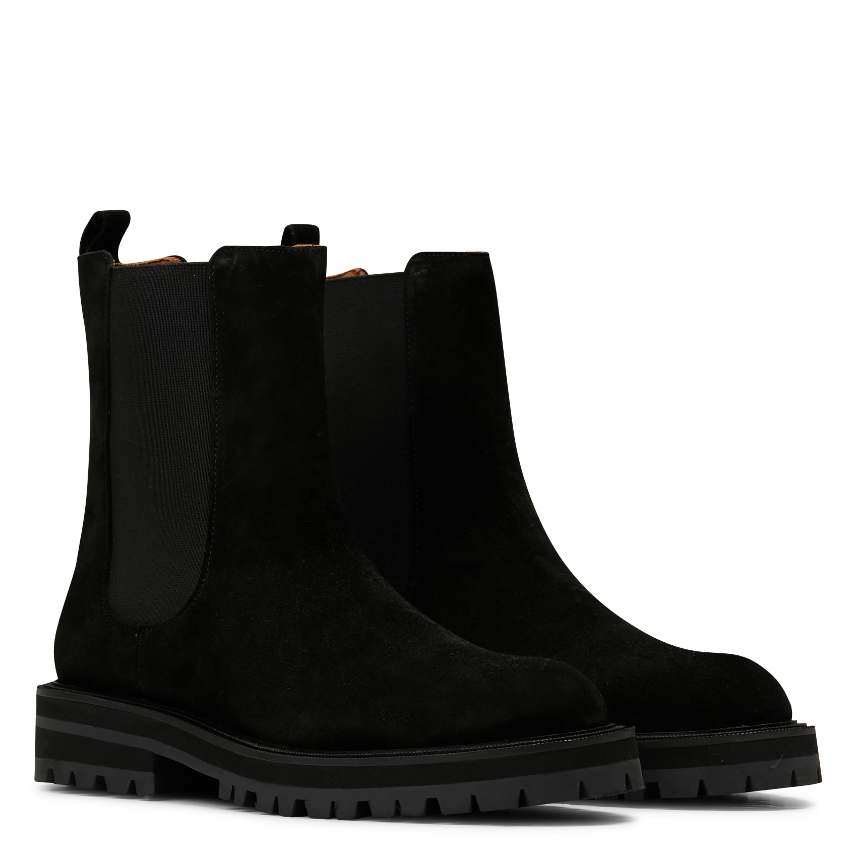 Bottines à enfiler en cuir suédé MAISON 123 Noir