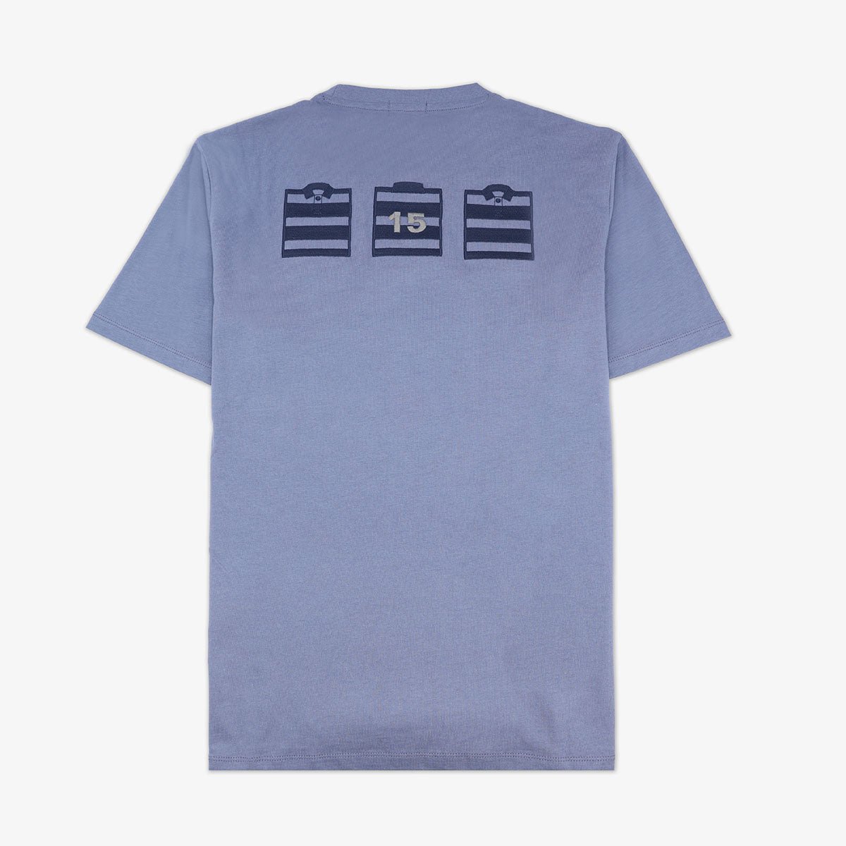 Short-sleeve printed back T-shirt SERGE BLANCO Blue