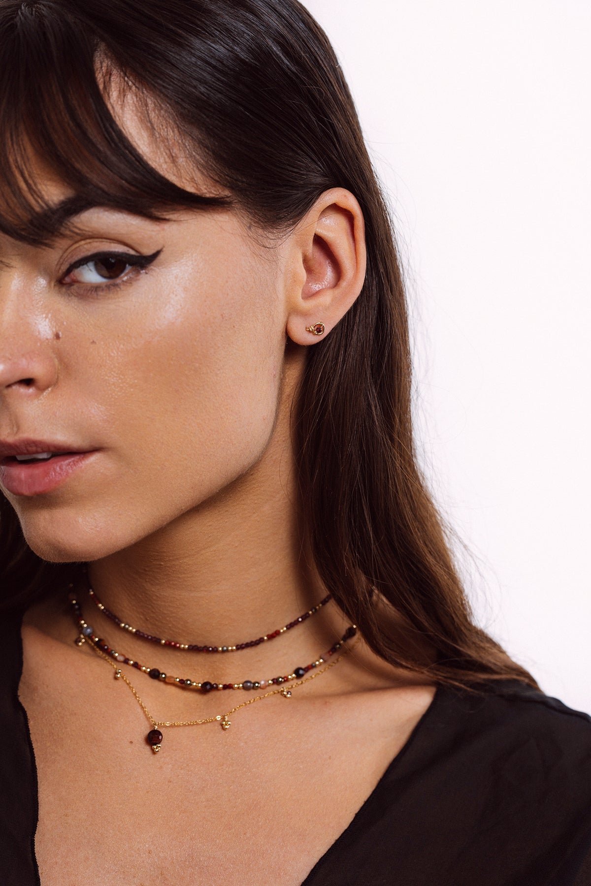 Puces pina - garnet YAY Golden