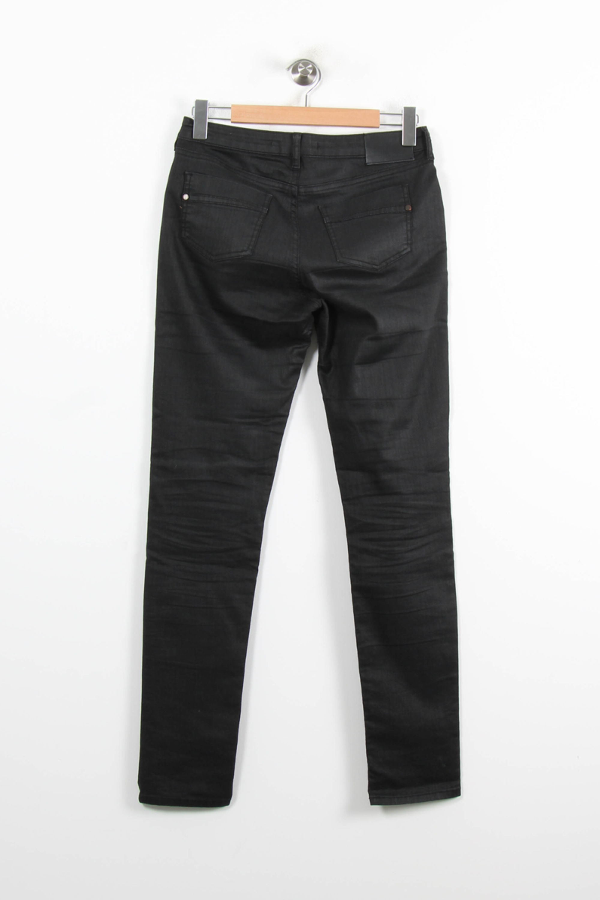 Cropped slim jeans with studs COMPTOIR DES COTONNIERS - Seconde main Black