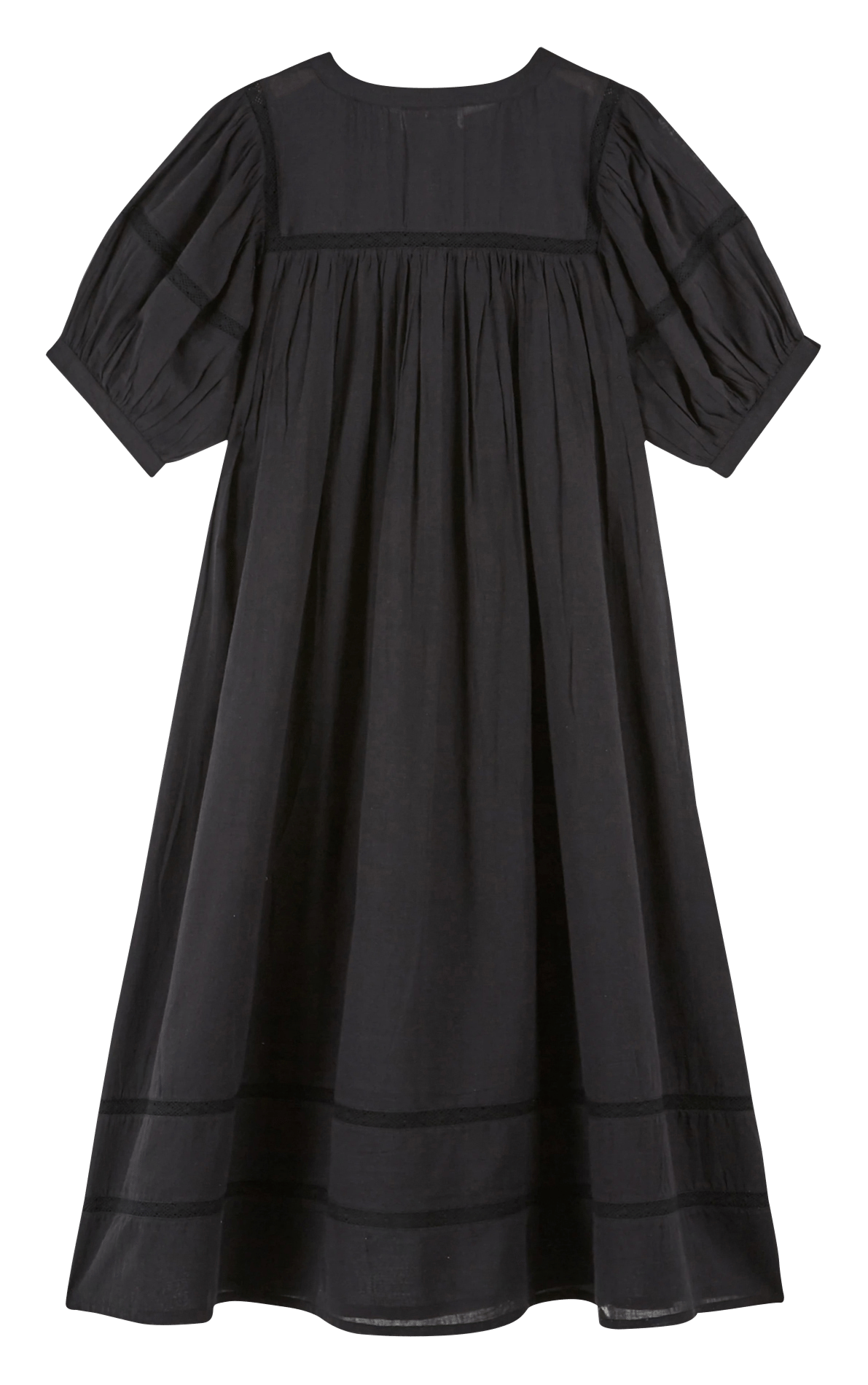 Long organic cotton dress EMILE ET IDA Black