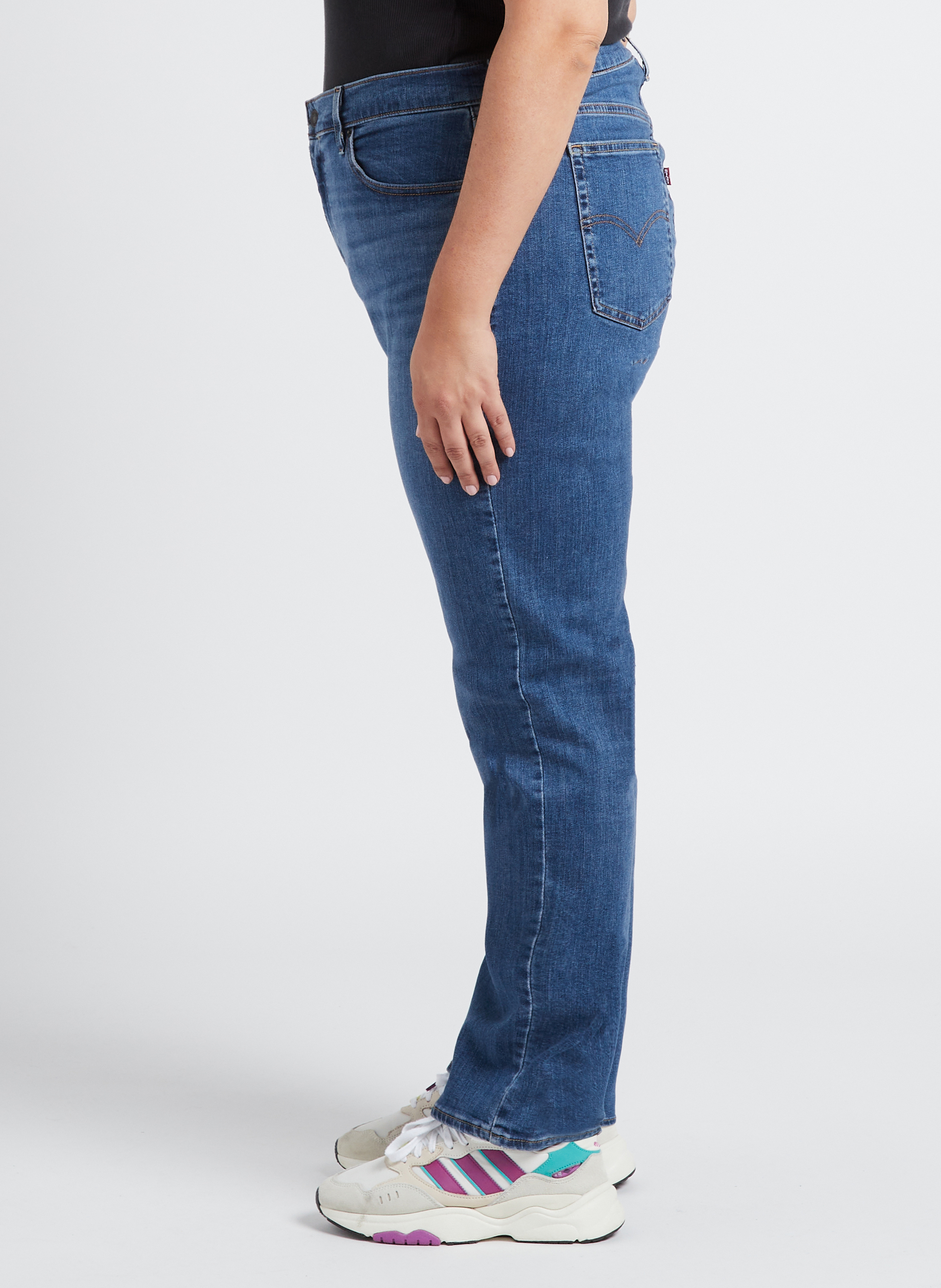 High Waist Straight Cut Jeans LEVI'S Bleached Jeans