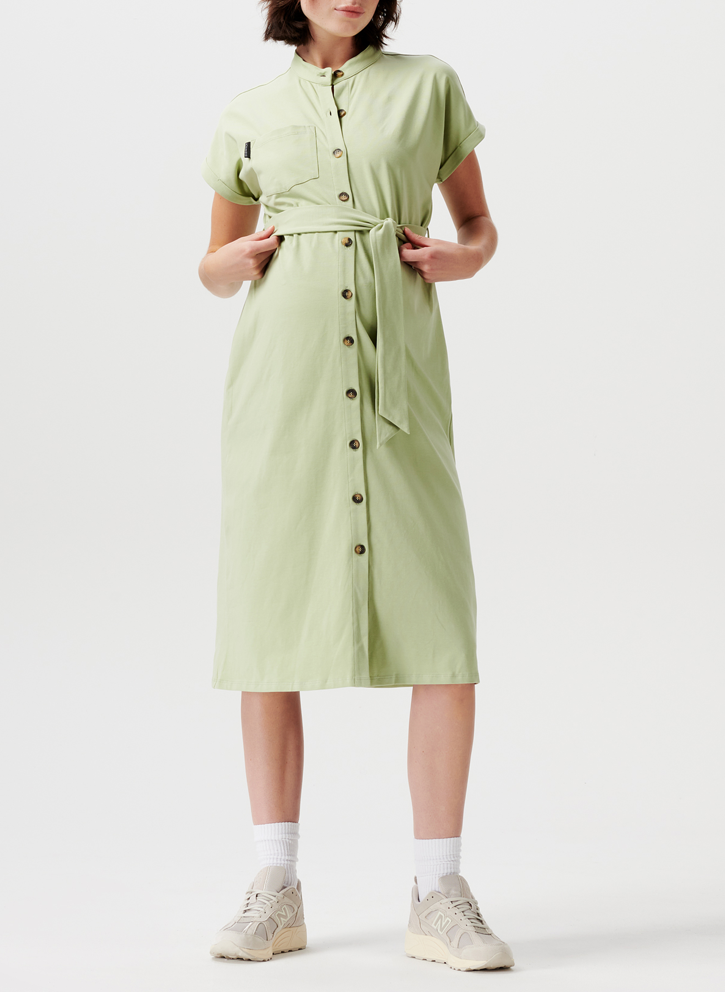 Robe longue cache couer de grossesse  SUPERMOM Vert