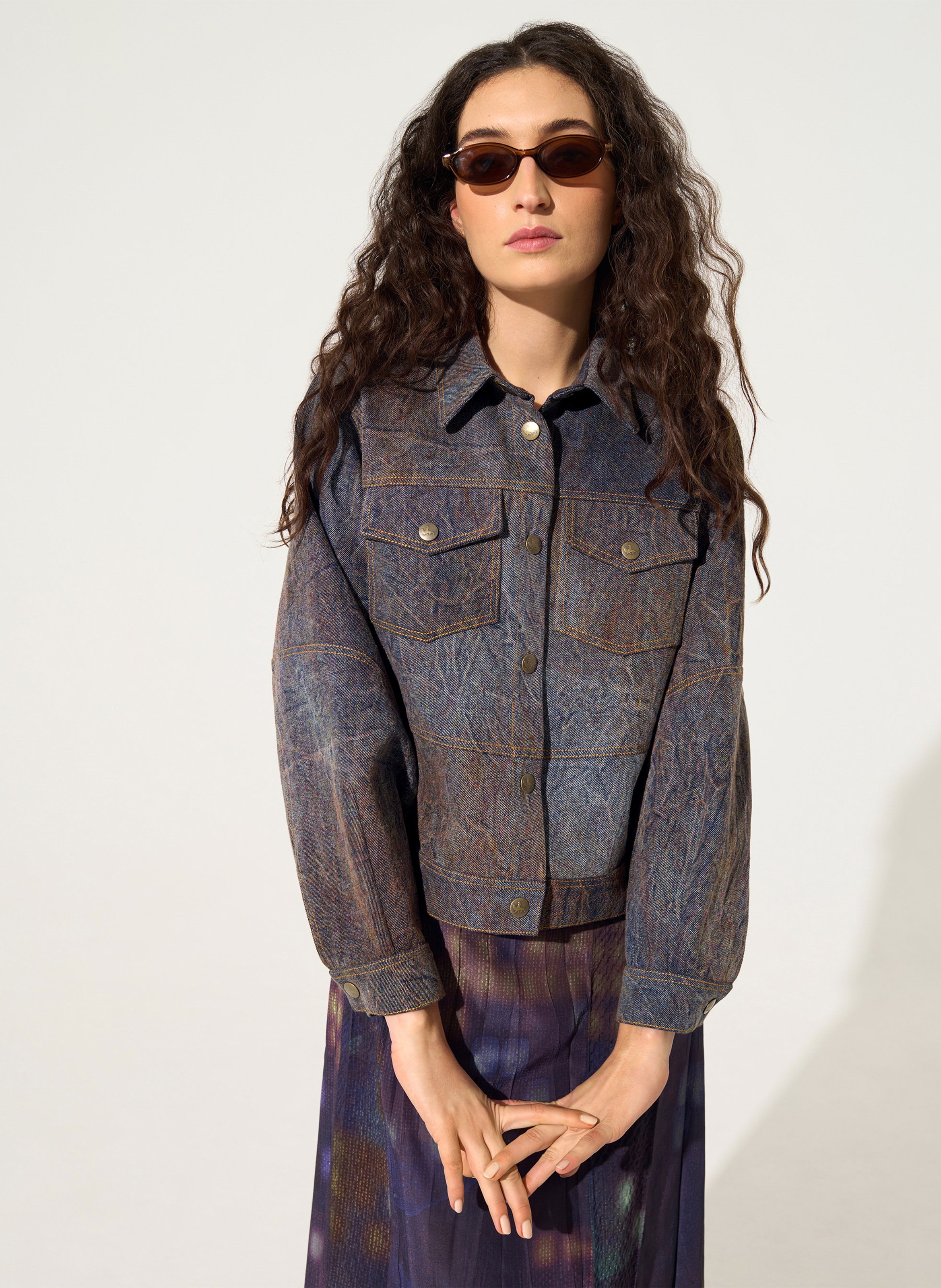 Denim jacket COTELAC Blue