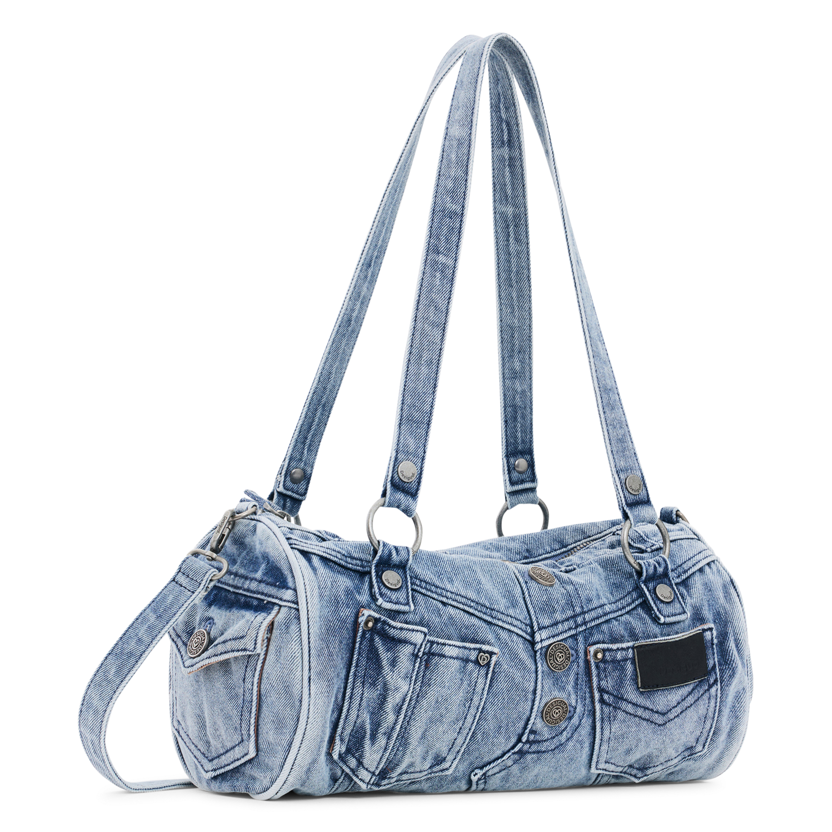 Katoenen handtas DESIGUAL Blauw