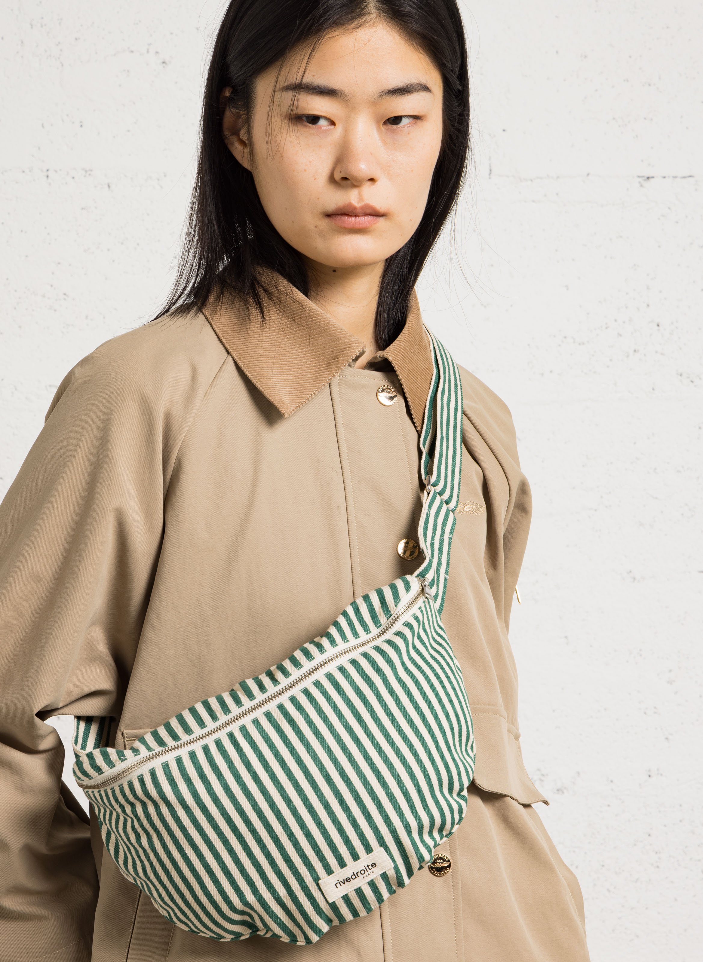 Sac banane en coton bio et recyclé RIVEDROITE PARIS Multicolore