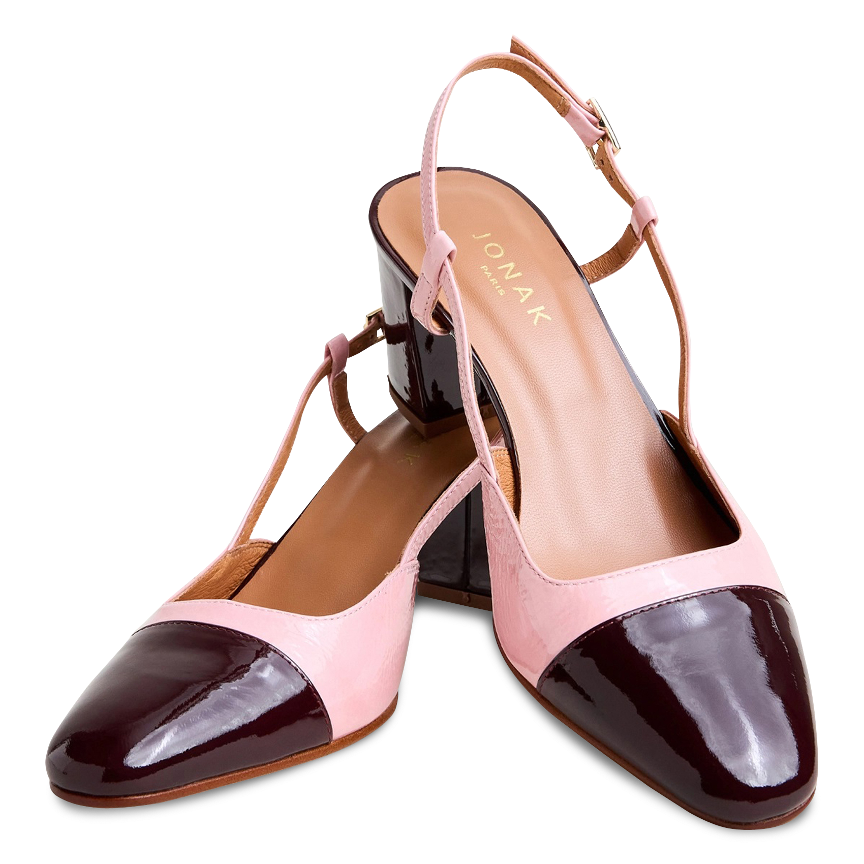 Babies en cuir JONAK Rose