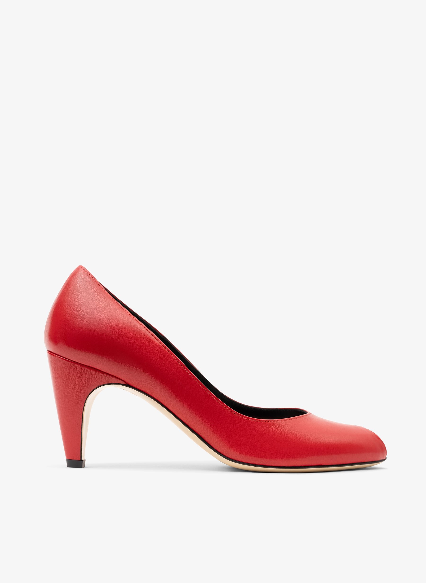 Escarpins en cuir nappa rouge PARALLELE PARIS Rouge
