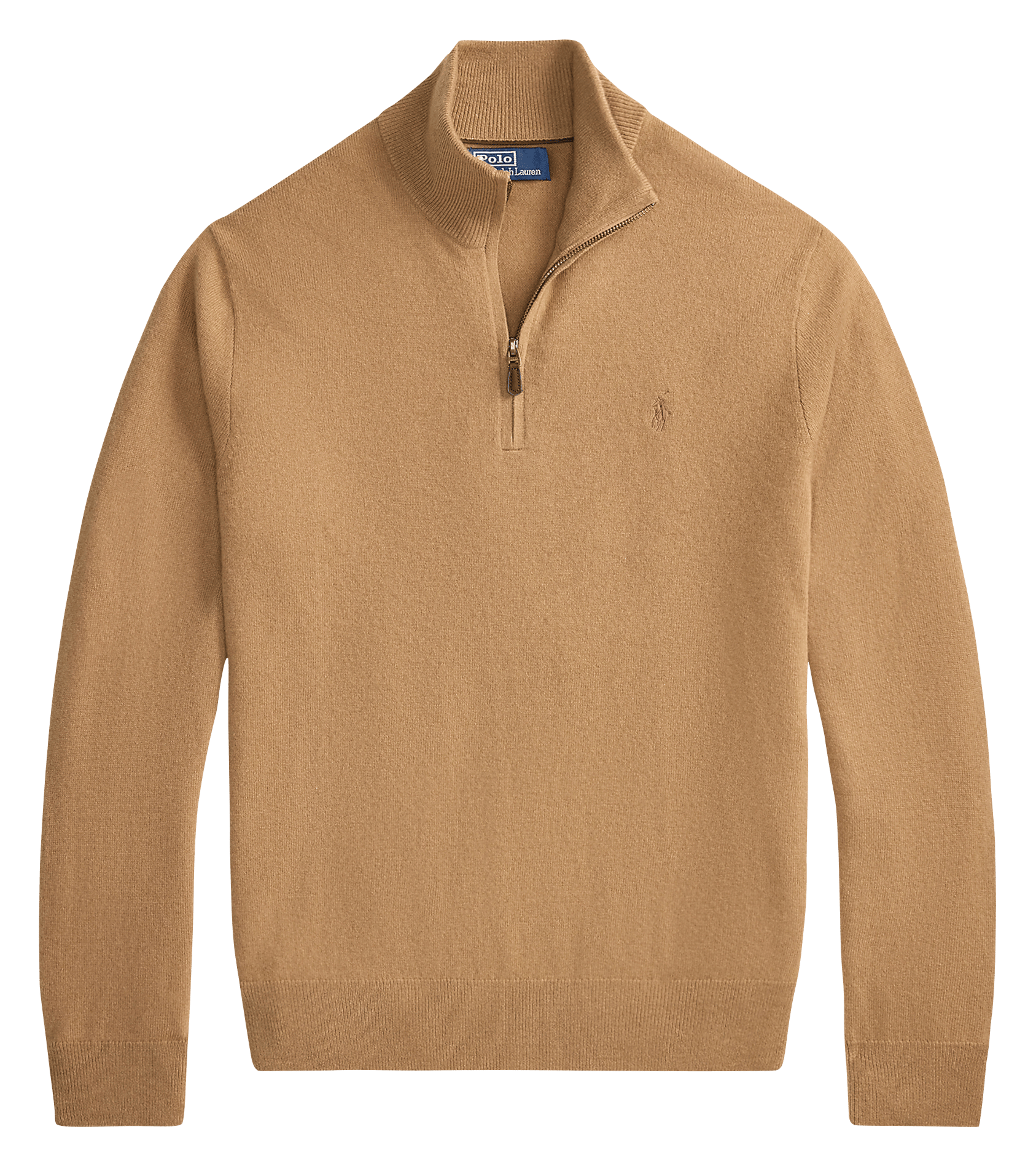 Pull col montant regular-fit brodé en laine mérinos POLO RALPH LAUREN Beige