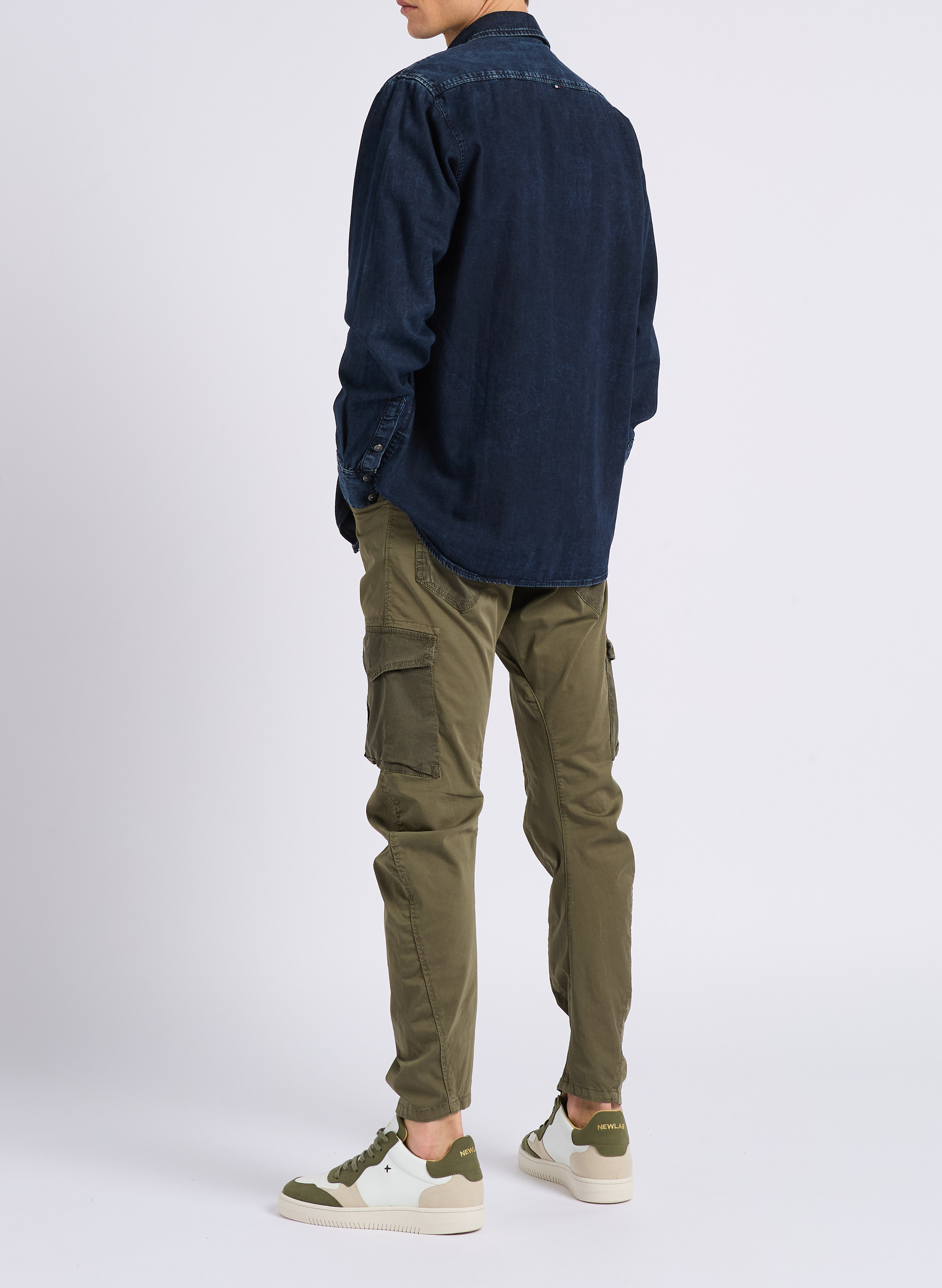 Denim-style shirt LE TEMPS DES CERISES Blue