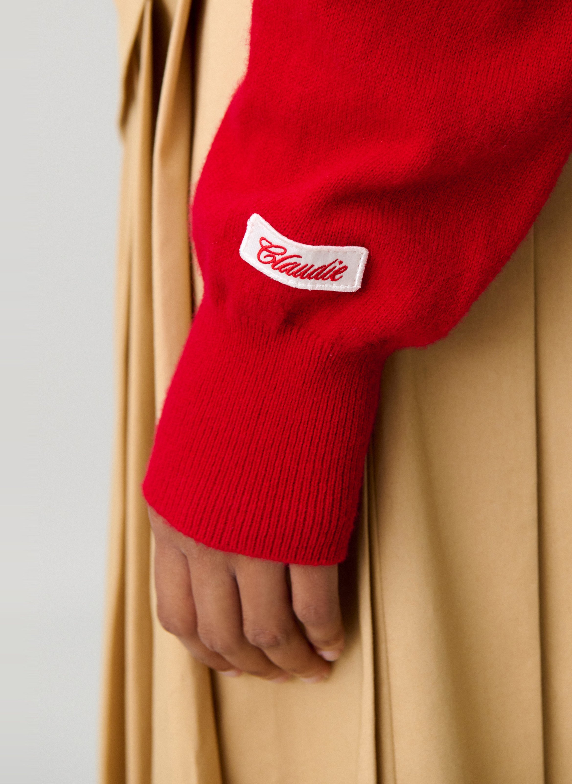 Oversized wollen trui CLAUDIE PIERLOT Rood