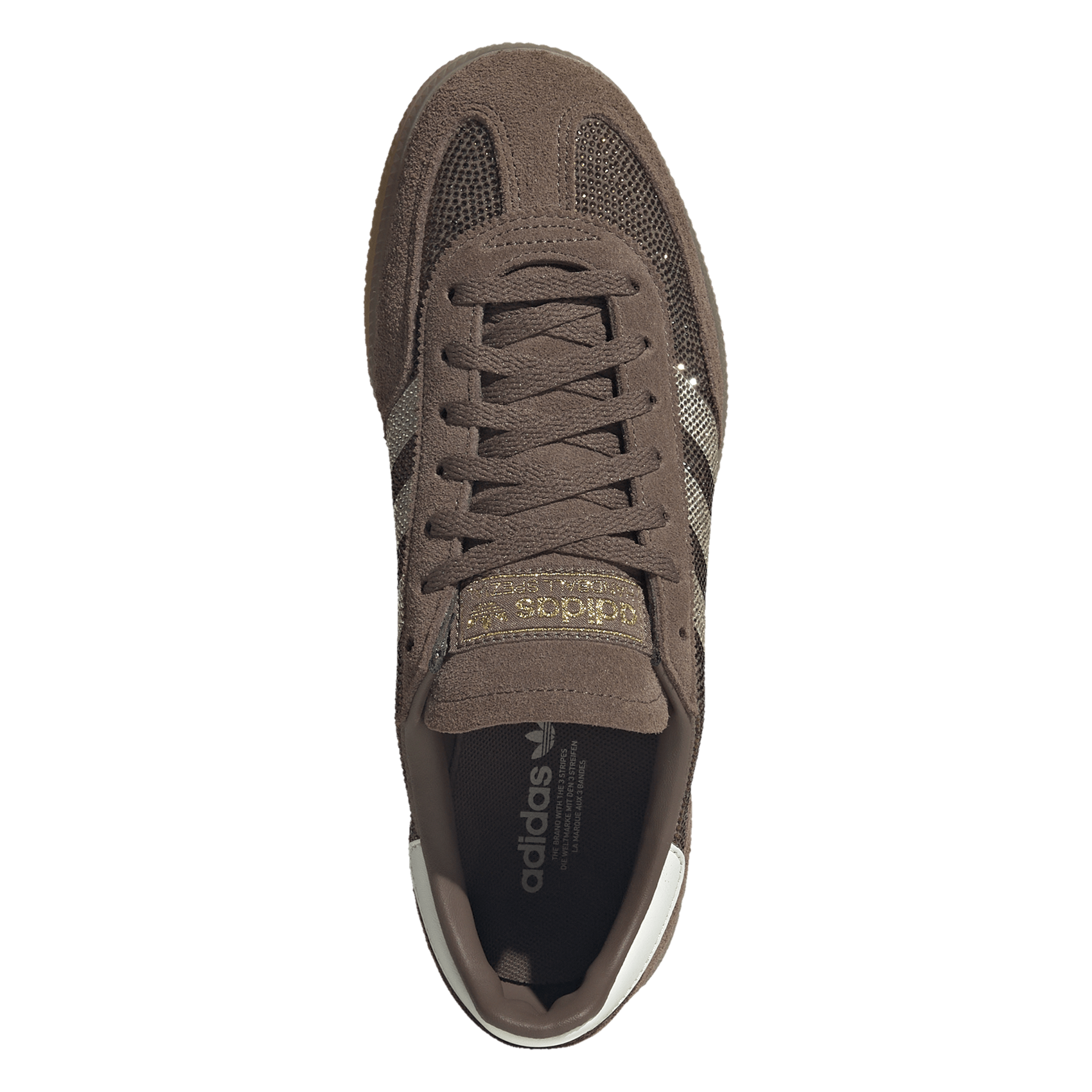 Low-top lace-up rhinestone sneakers ADIDAS Brown