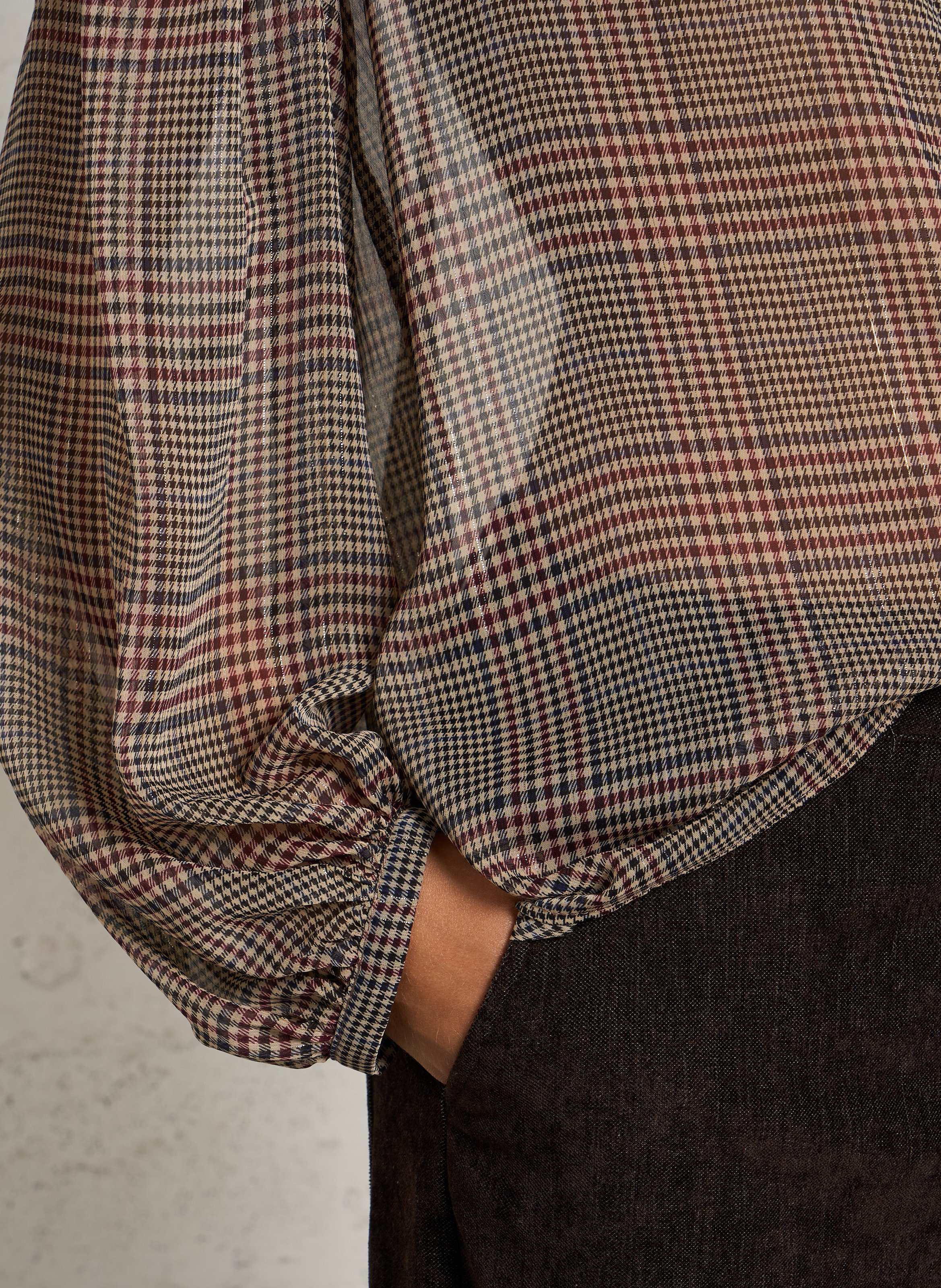 Printed long-sleeved shirt PLEASE Black