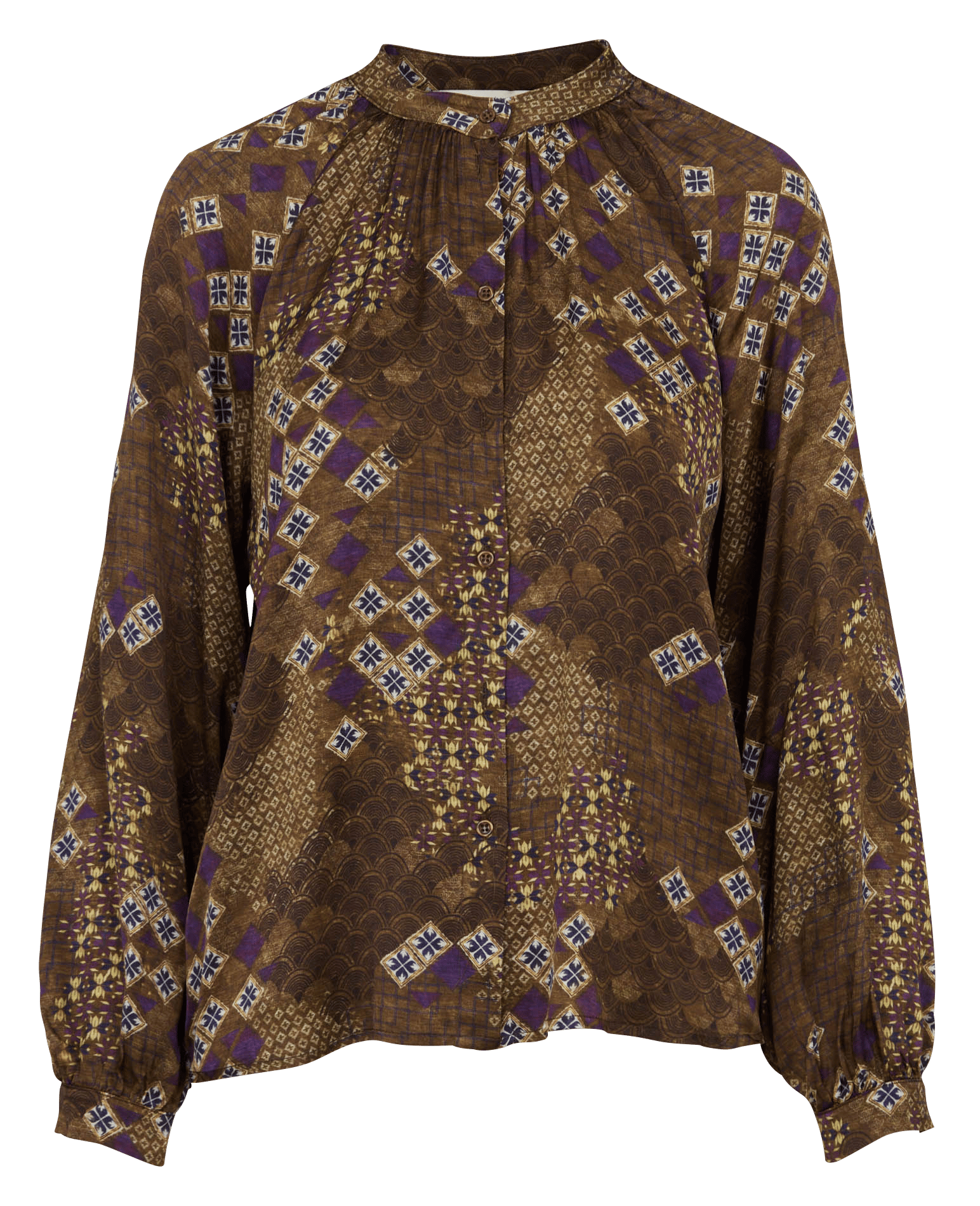 Chemise col rond LA FEE MARABOUTEE Multicolore