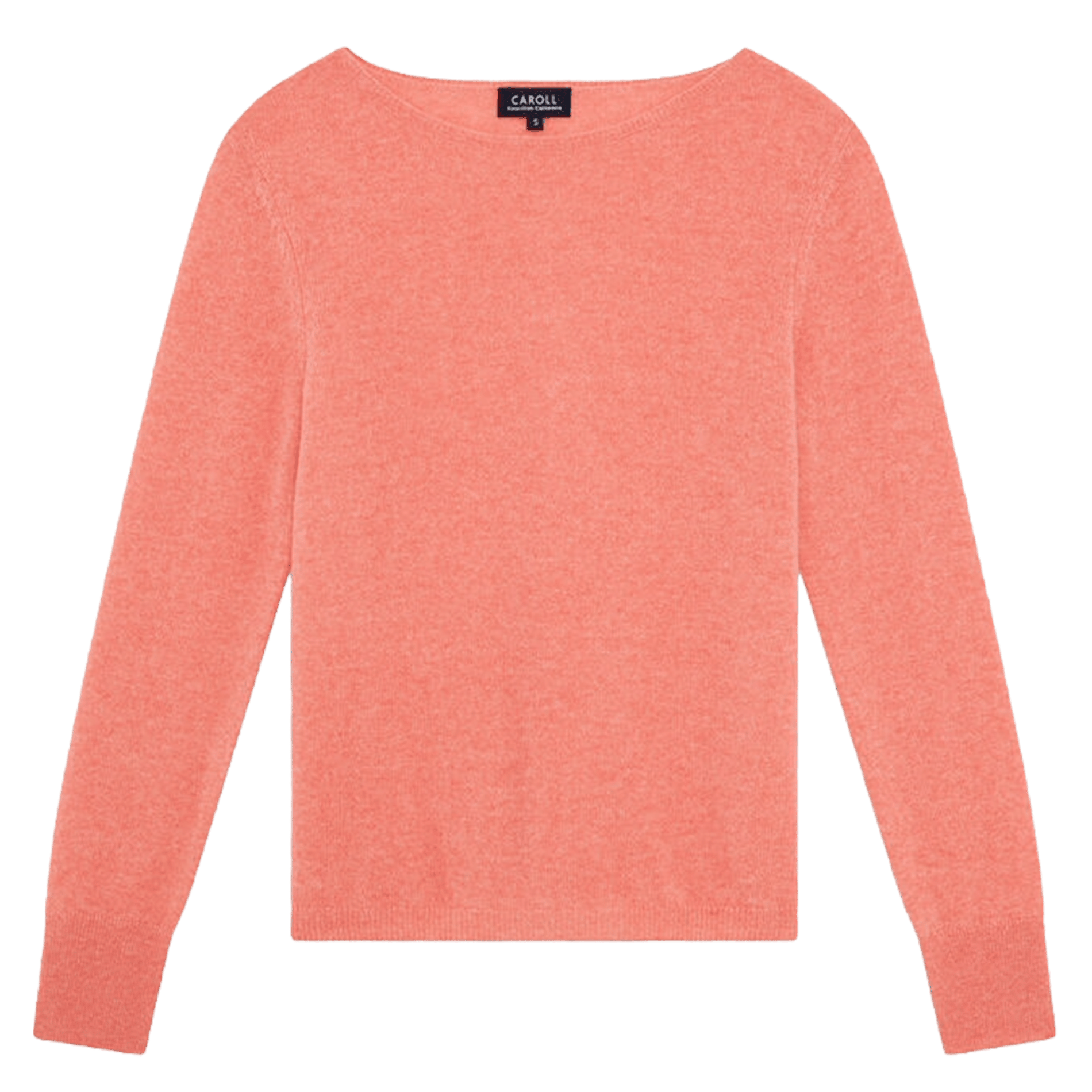 Pull en cachemire col bateau 232K-MZOAN Shell pink