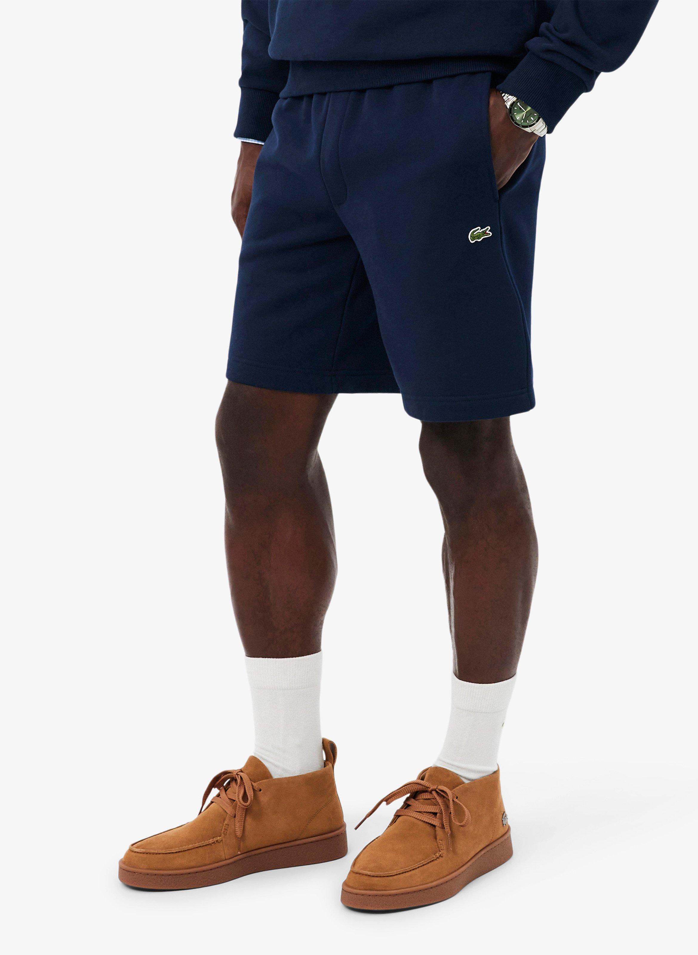 Short droit en coton mélangé LACOSTE