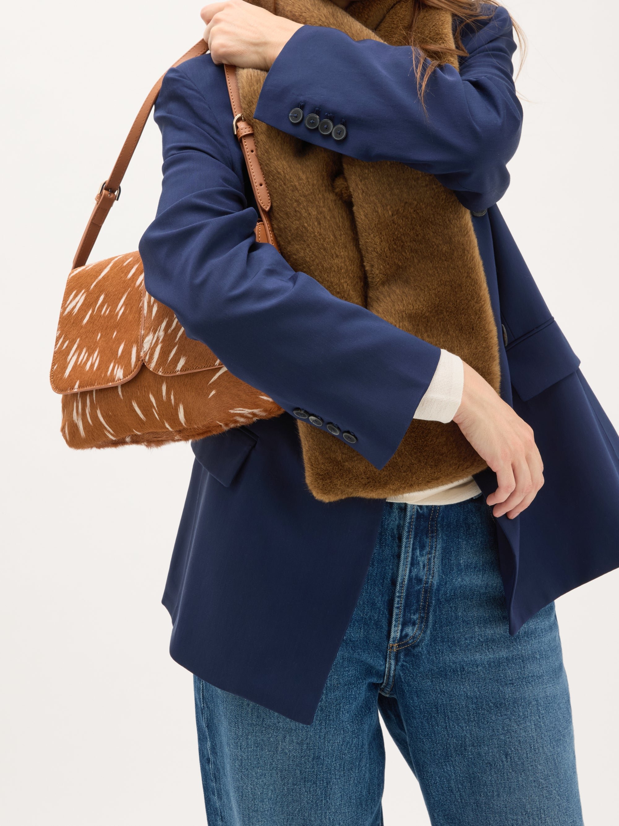 Crossbody bag with flap VANESSA WU Orange