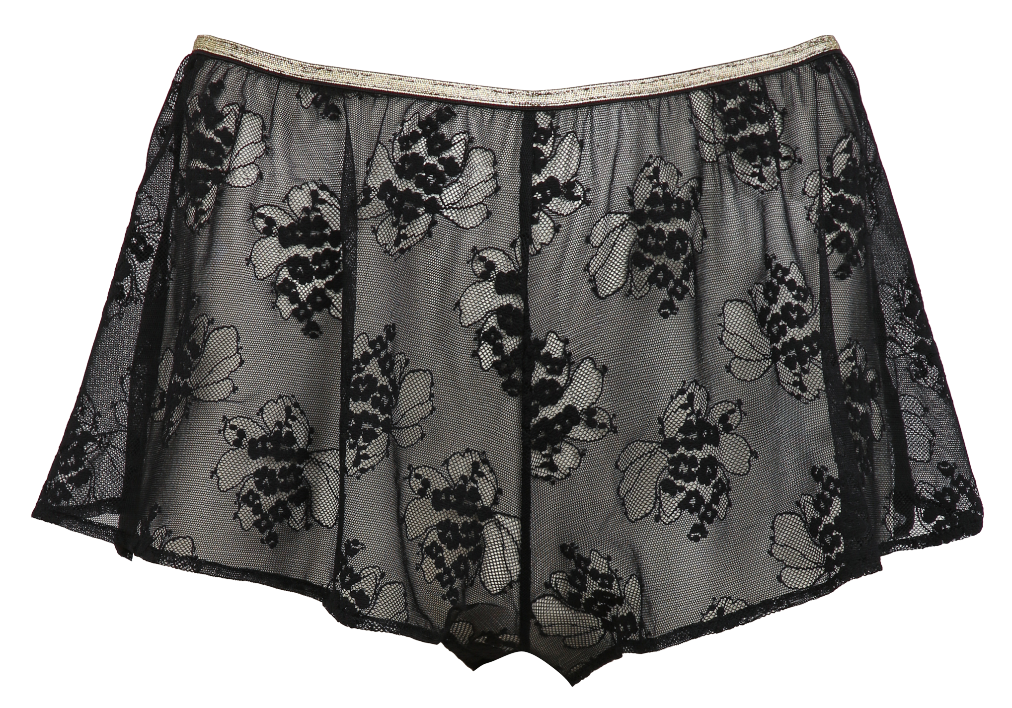 Lace lingerie shorts LA NOUVELLE Black