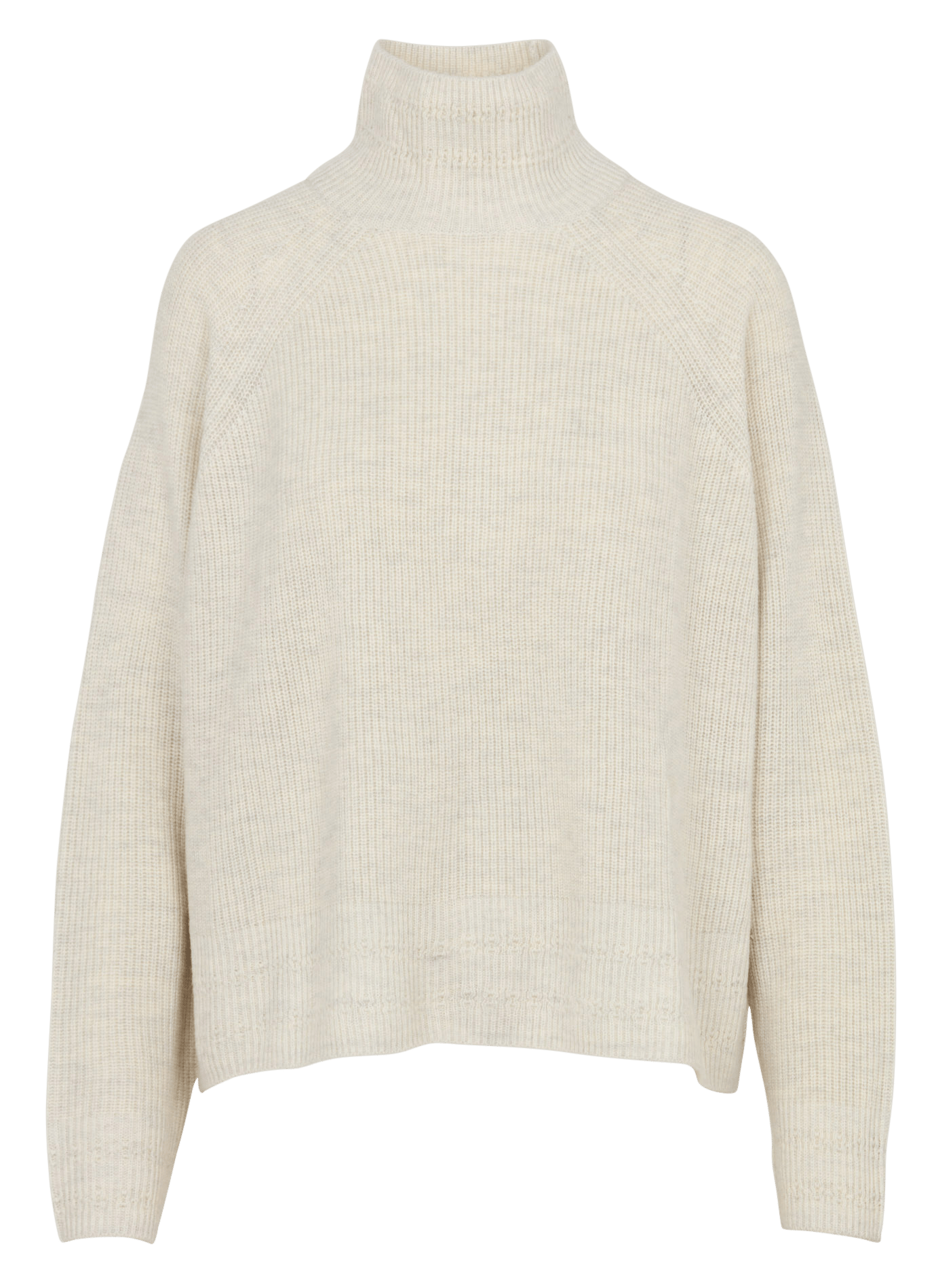 Pull col montant en laine DES PETITS HAUTS Gris