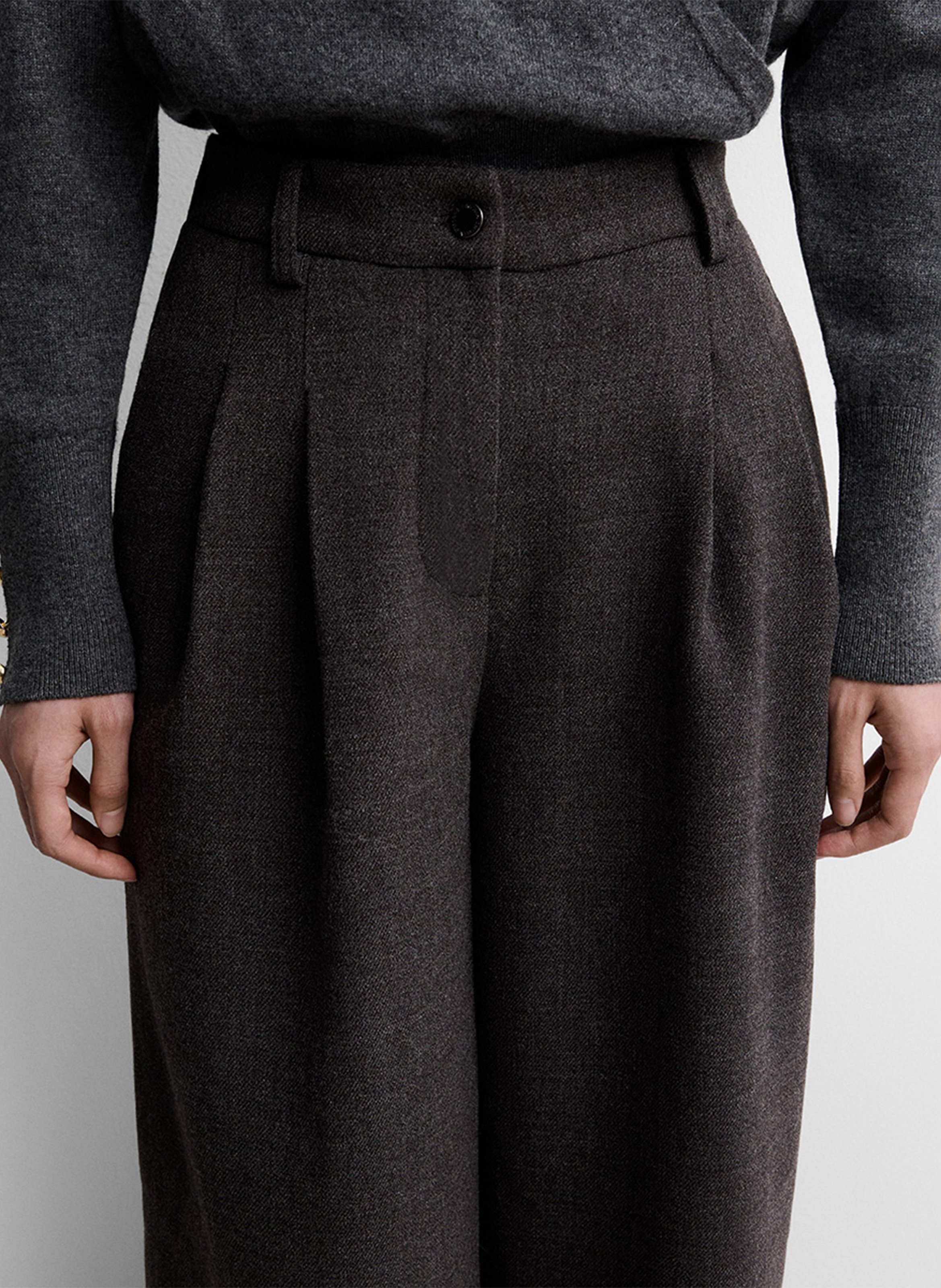 High-waisted wide-leg pants SIMORRA Grey
