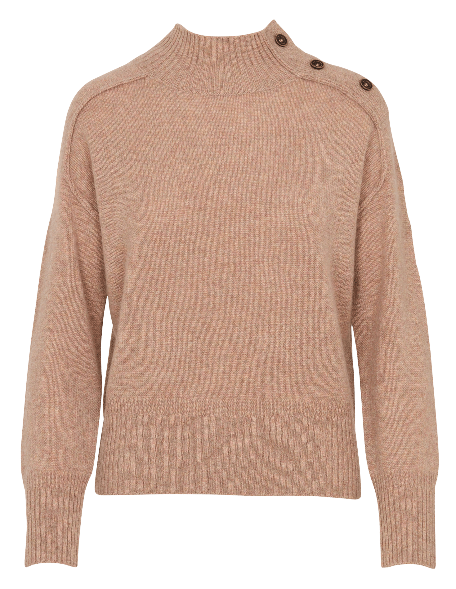 Gerade geschnittener Kaschmirpullover mit Stehkragen MAISON 123