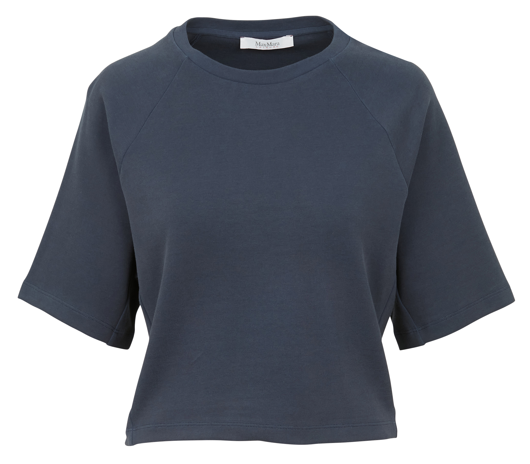 Short-sleeved cotton-blend T-shirt MAX MARA LEISURE Blue