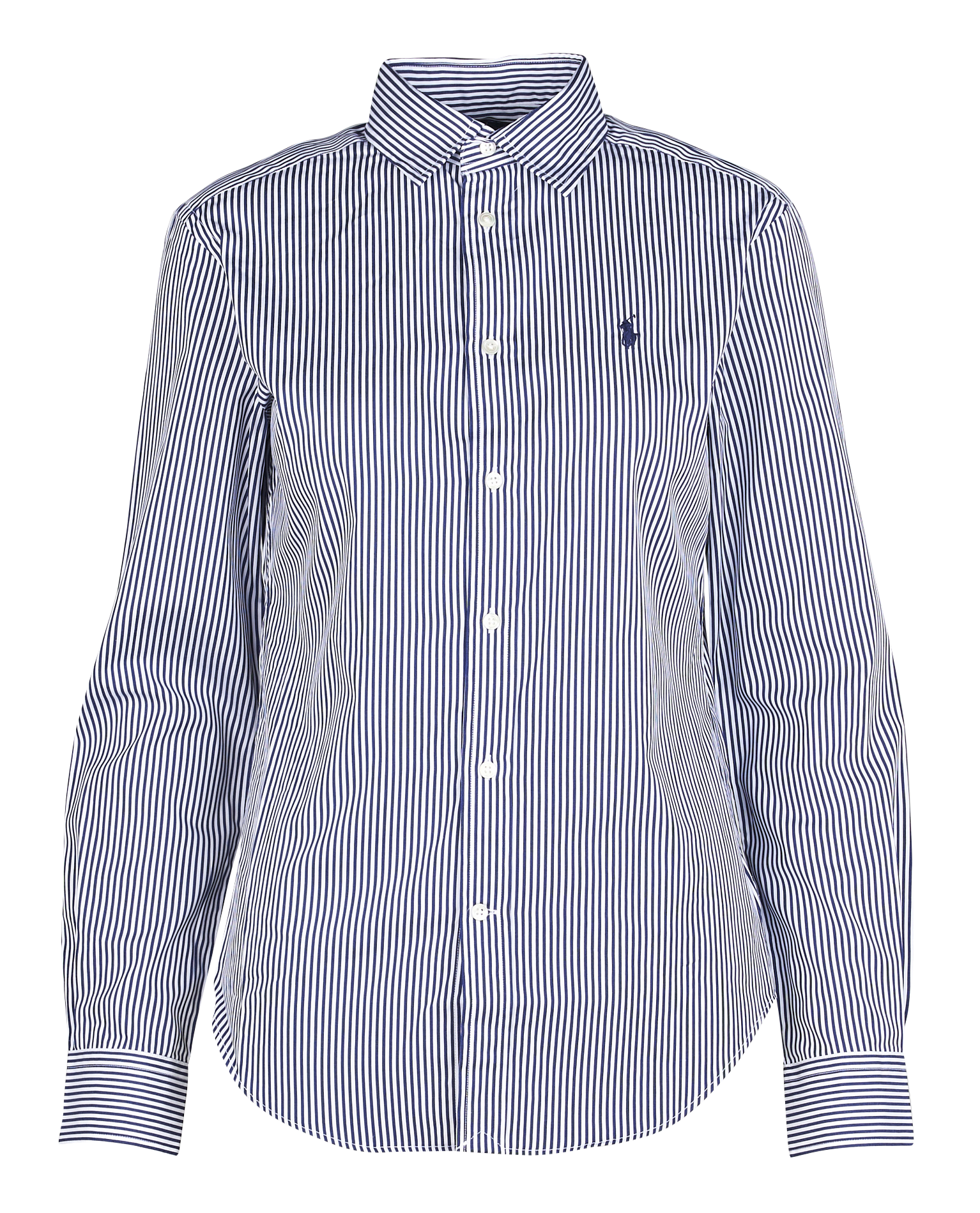 Chemise col classique rayée en coton POLO RALPH LAUREN Bleu