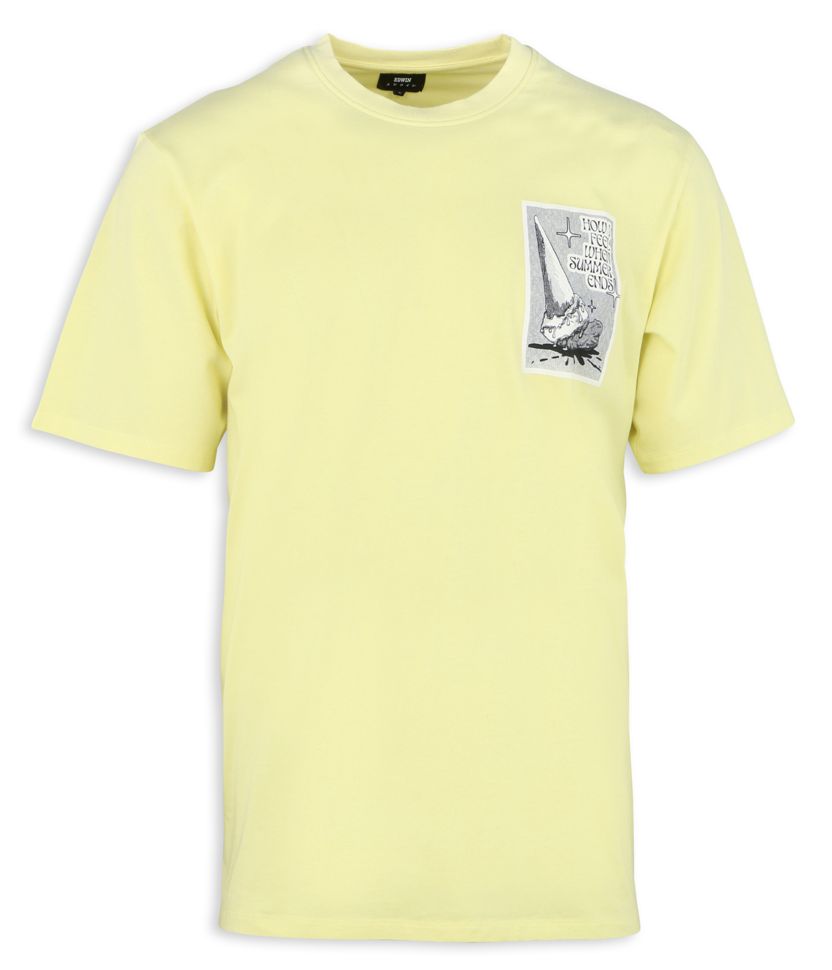 Cotton T-shirt EDWIN Yellow