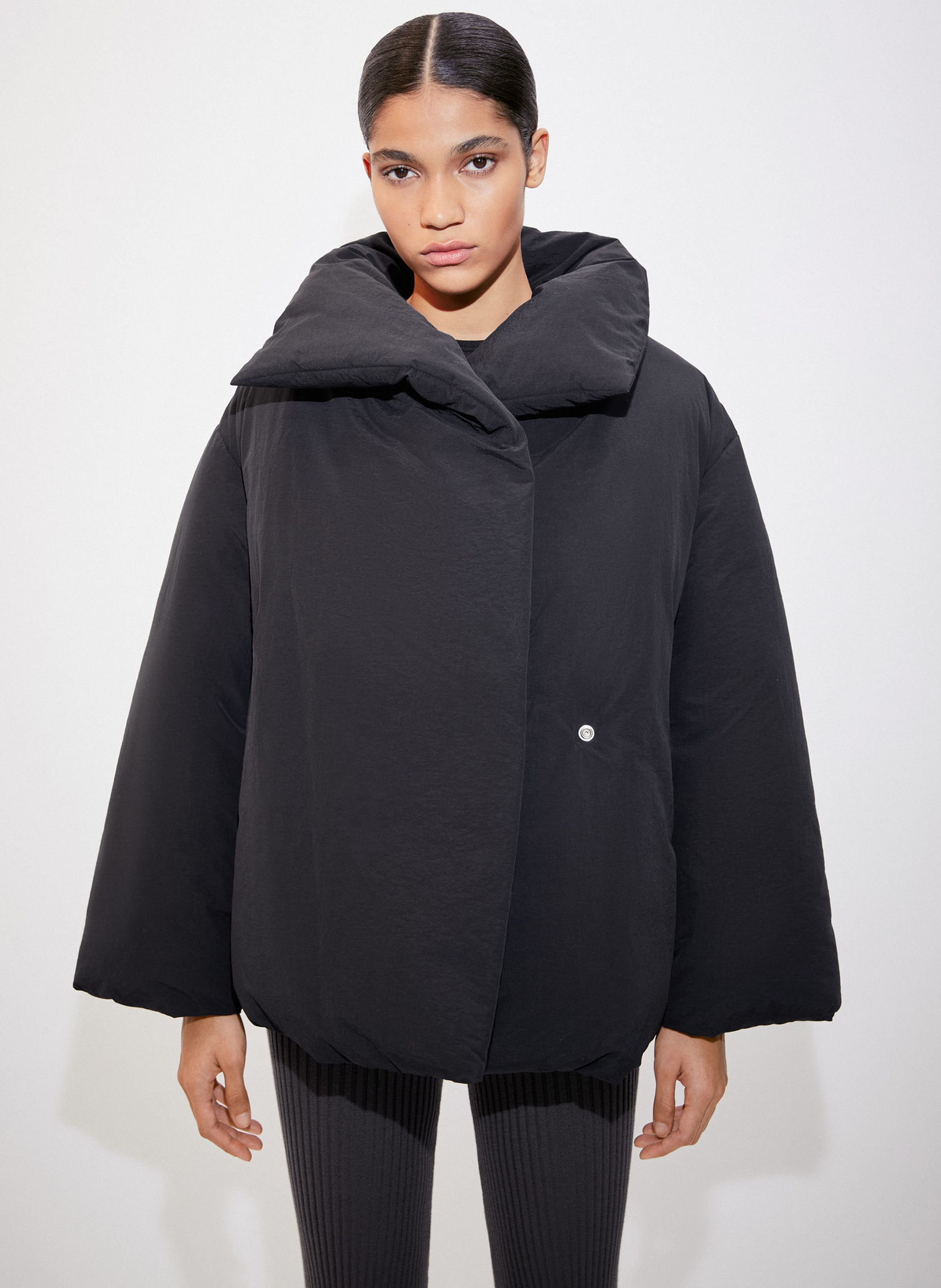 Doudoune noir oversize femme new arrivals