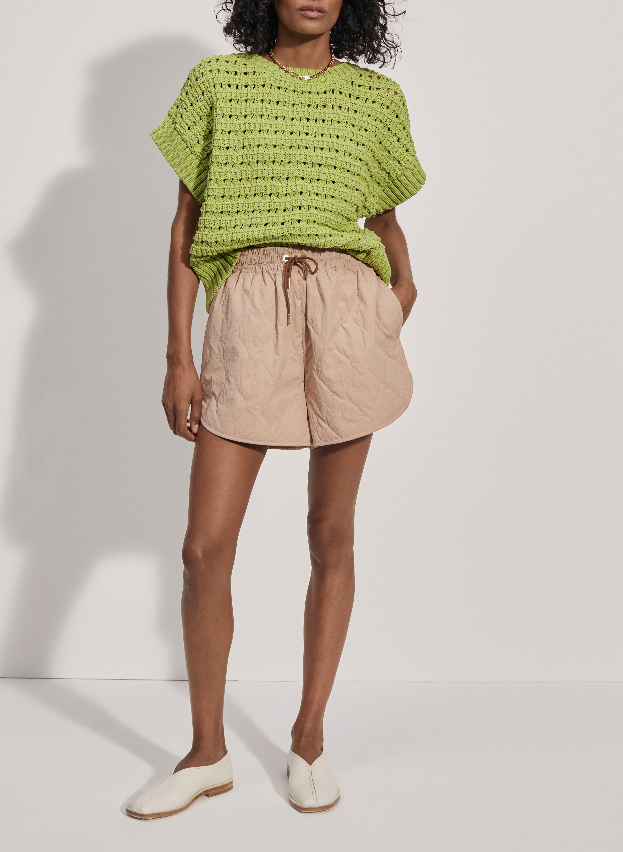 Gerade geschnittene Sweatshorts mit Kordelzug VARLEY Braun